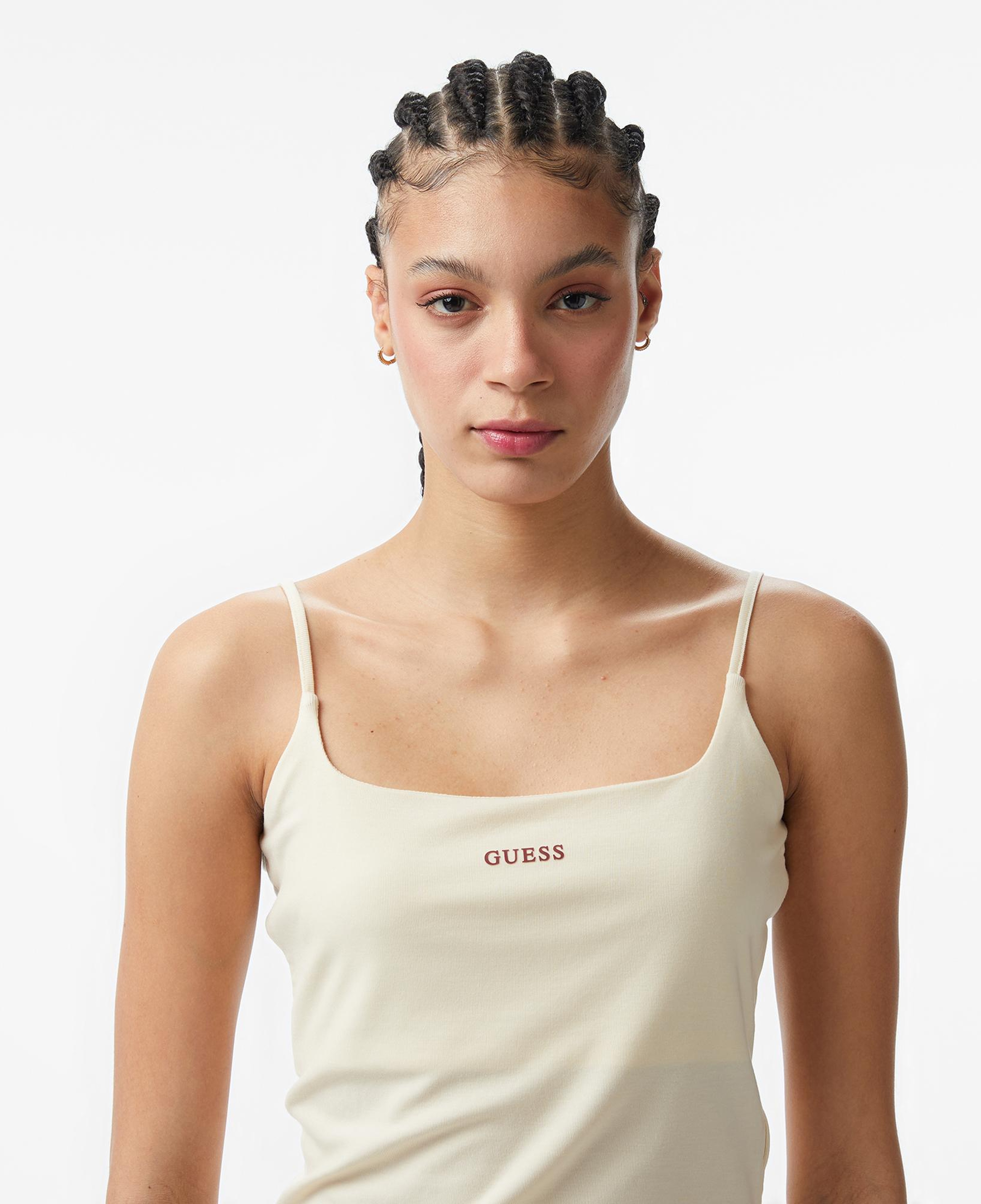 Guess Jasmine Aktif Kadın Beyaz Sweatshirt