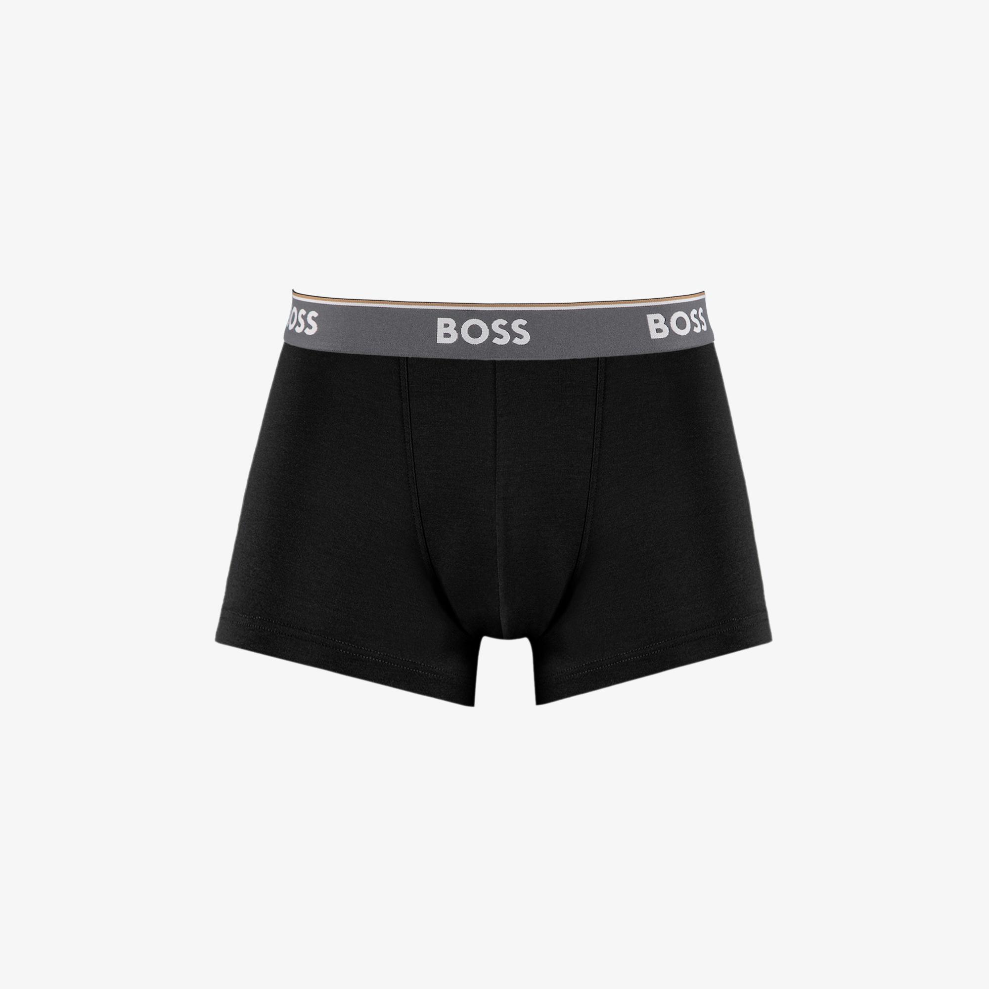 Boss Trunk Power 3'lü Erkek Gri Boxer