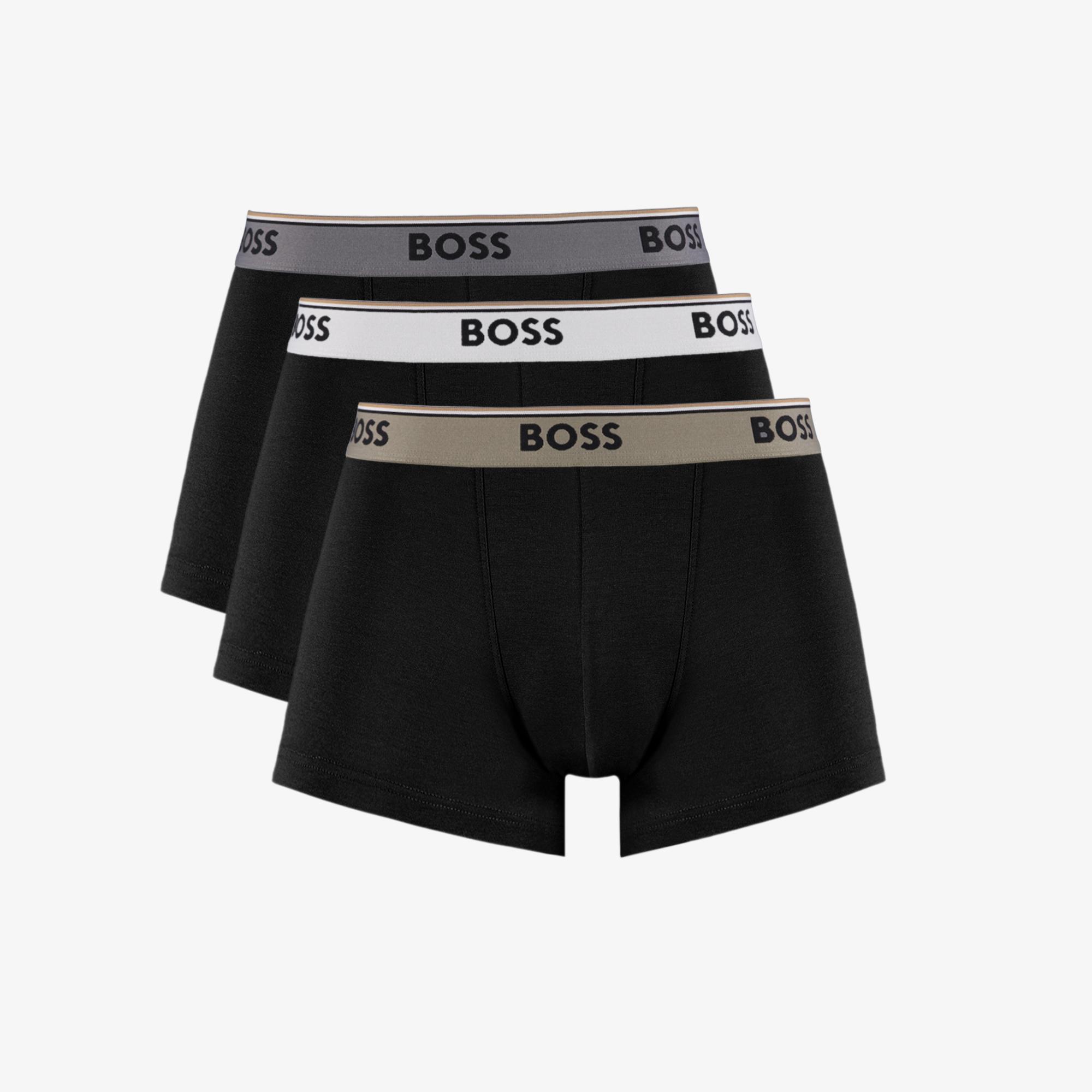 Boss Trunk Power 3'lü Erkek Siyah Boxer