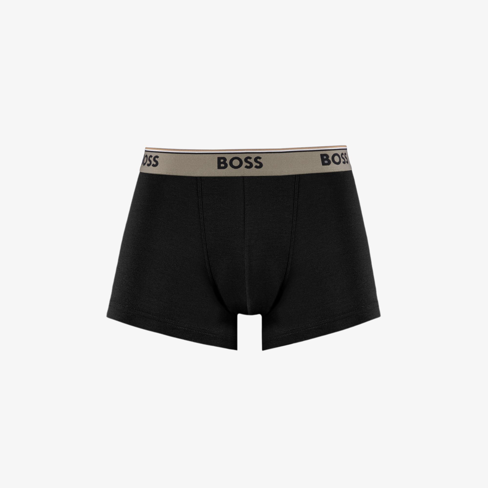 Boss Trunk Power 3'lü Erkek Siyah Boxer