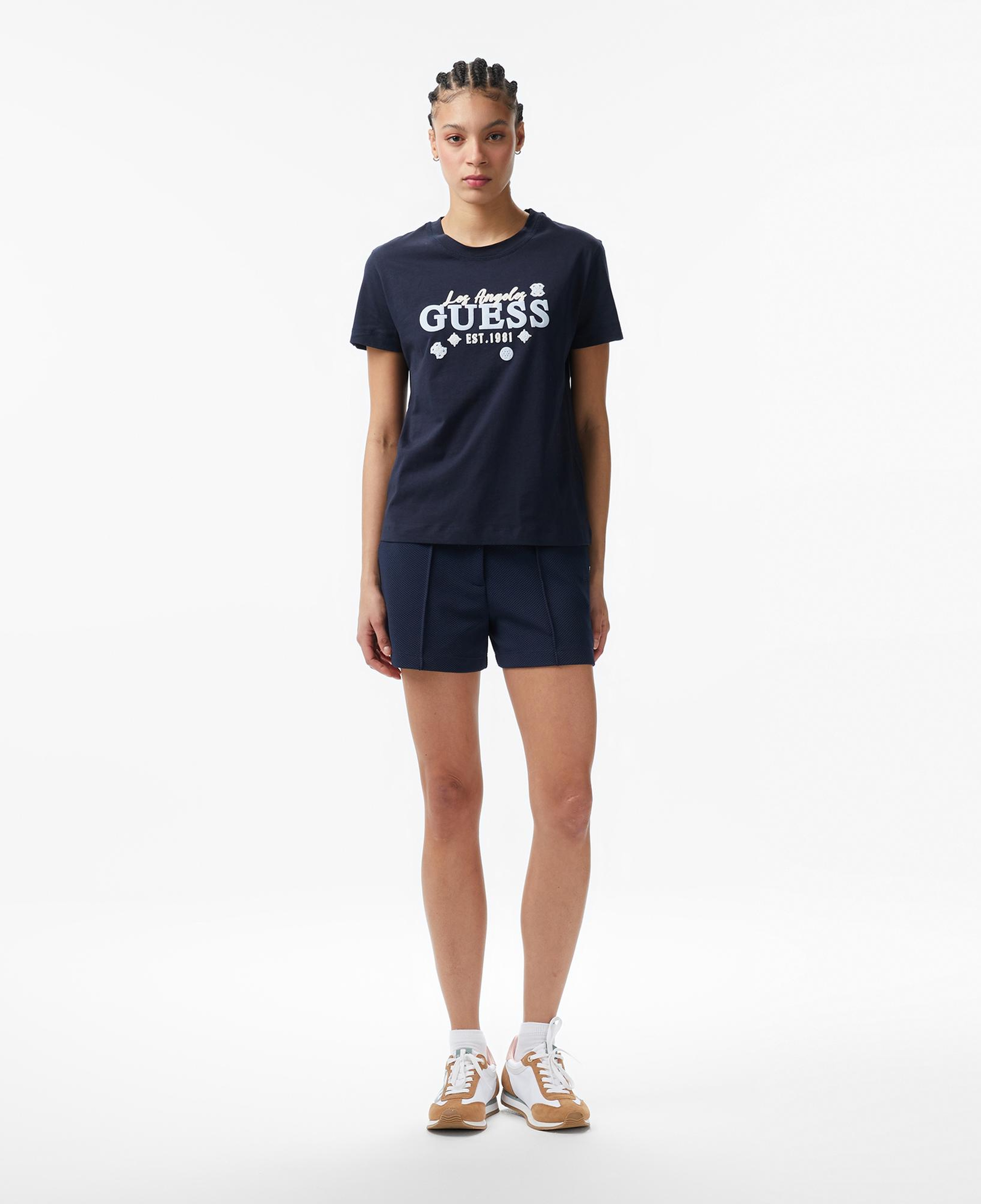 Guess Sarah Aktif Regular Fit Kadın Lacivert Şort