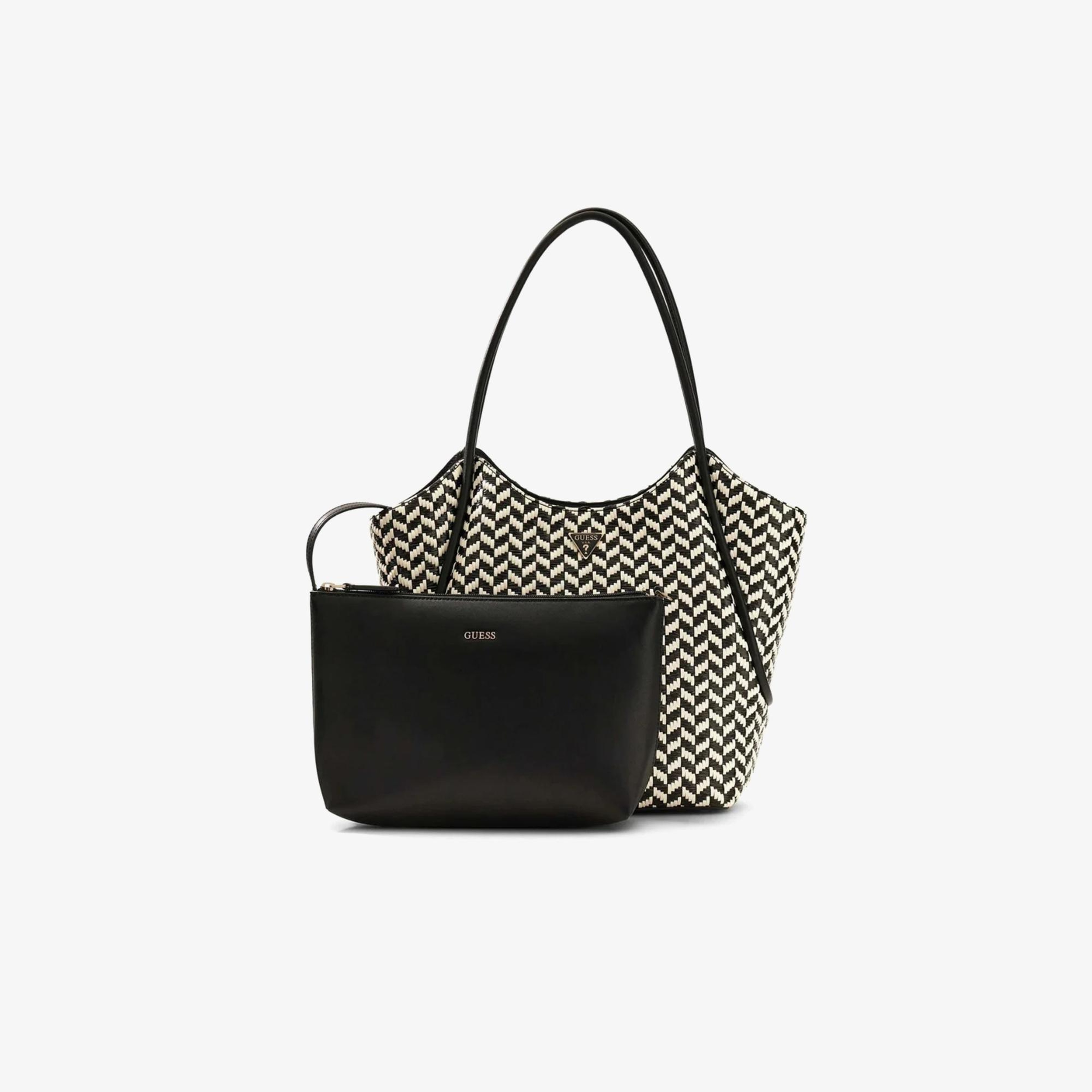 Guess Tessi Tote Kadın Siyah Omuz Çantası
