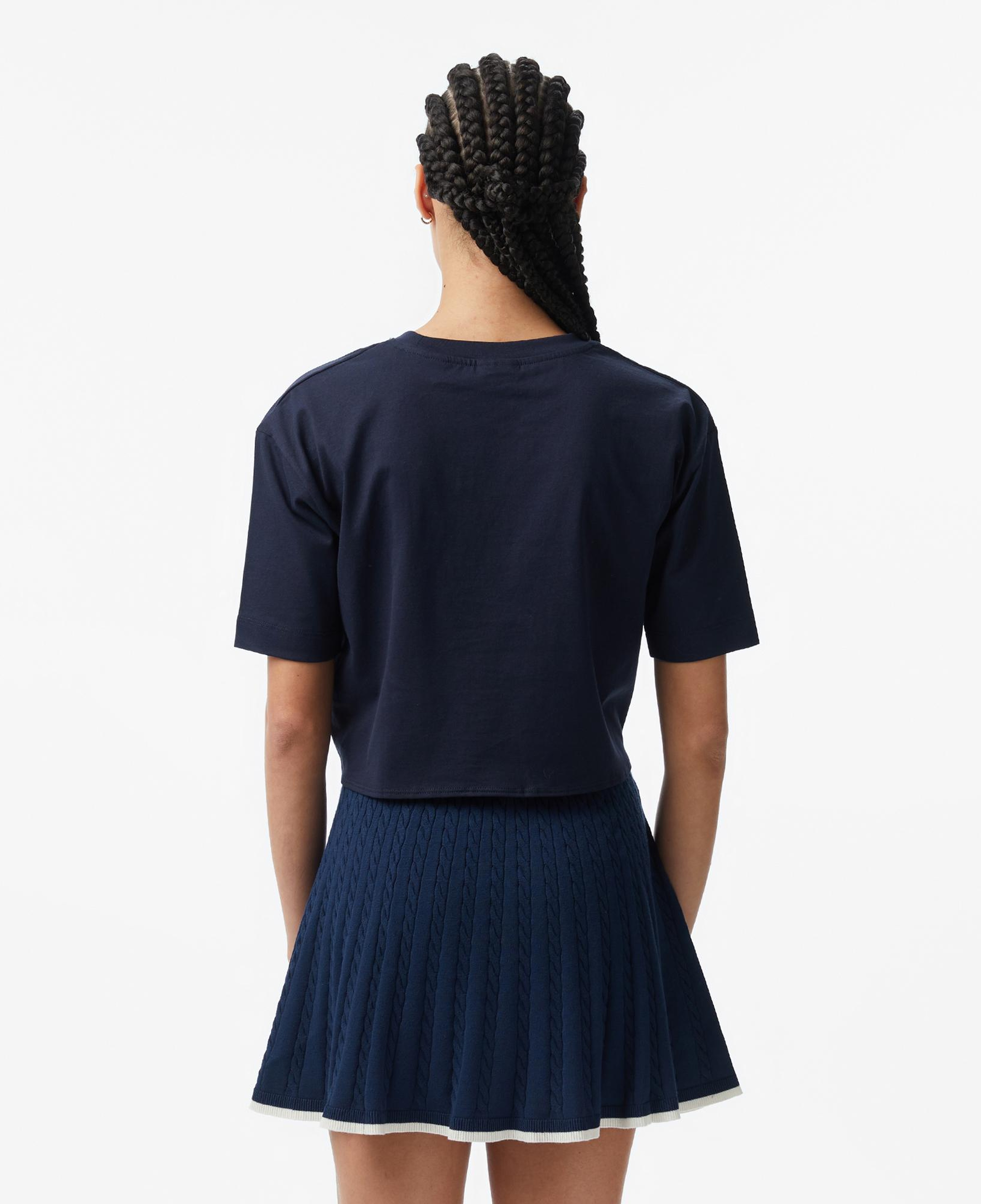 Guess Stream Aktif Boxy Fit Kadın Lacivert T-Shirt