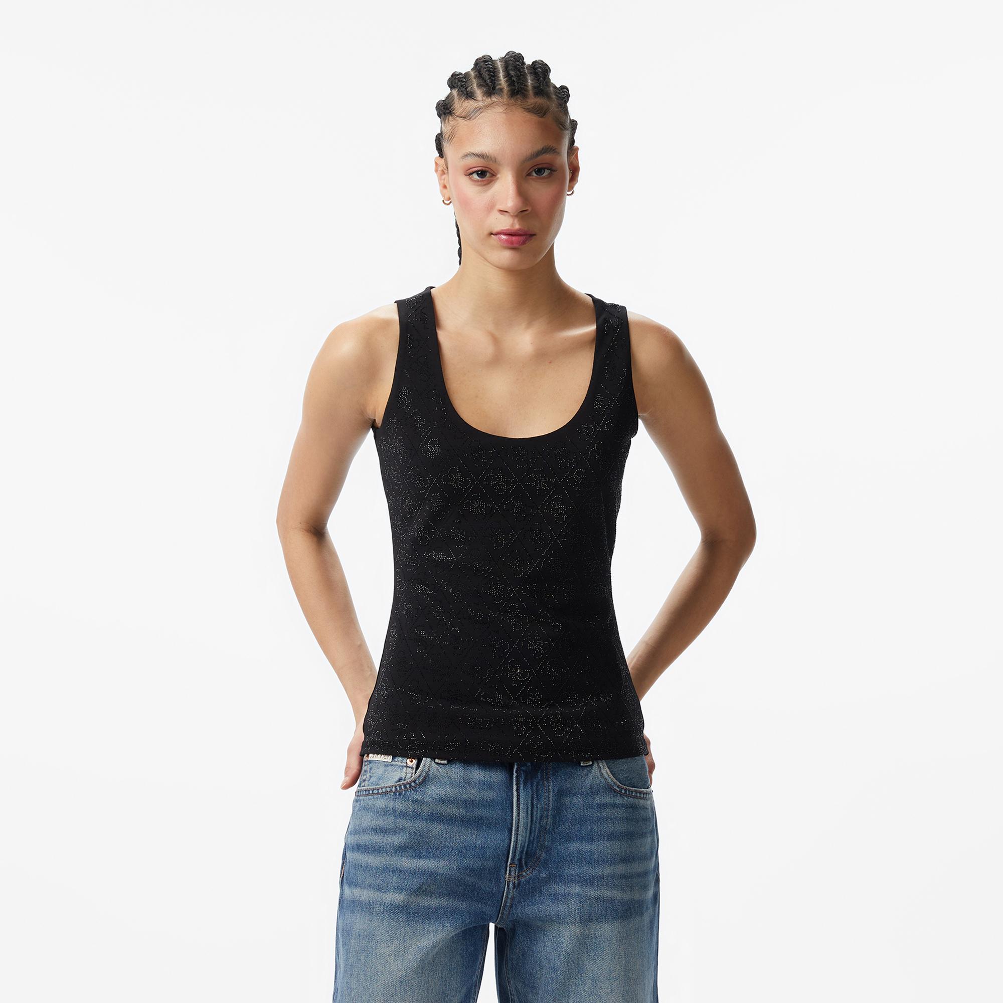 Guess Kadın Siyah T-Shirt