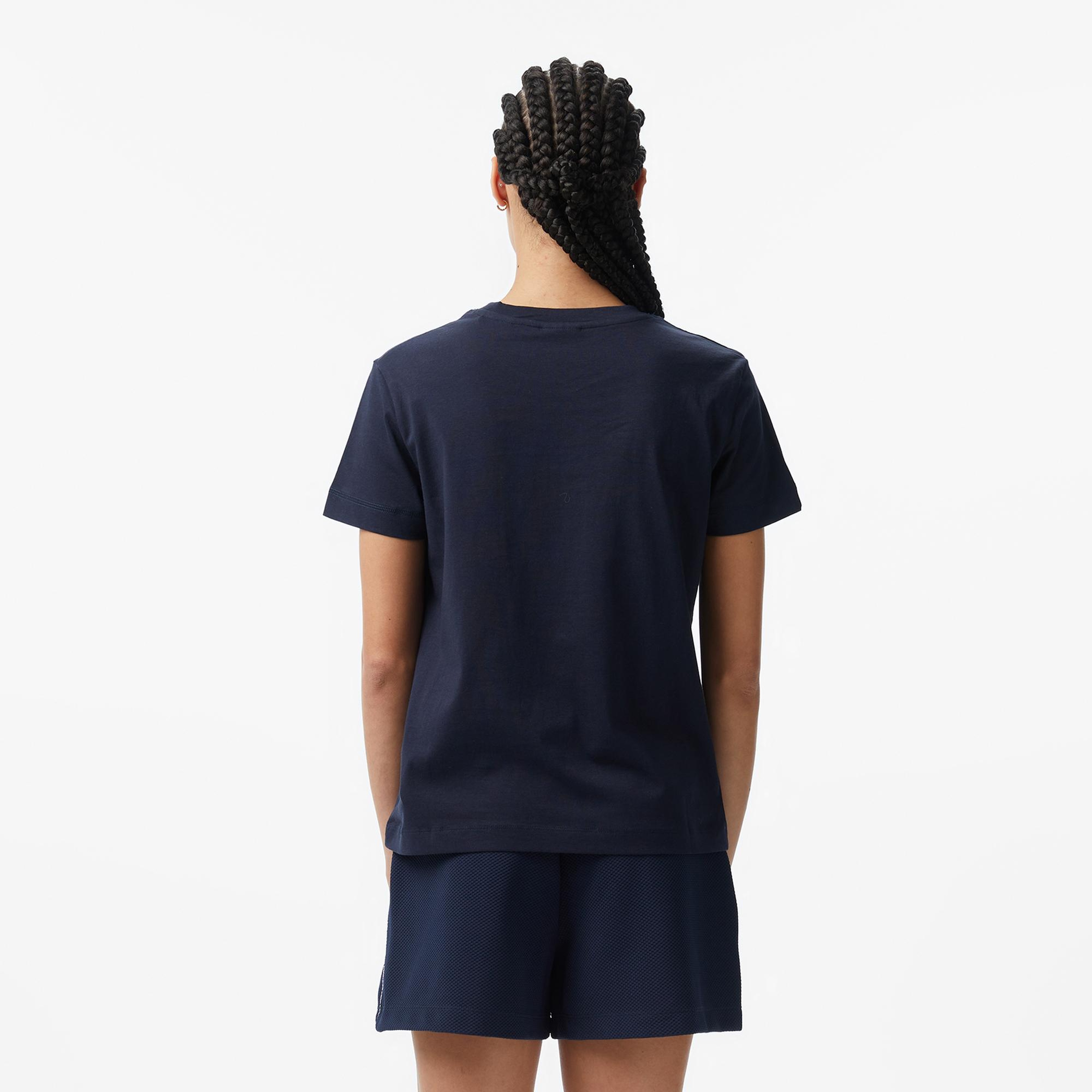 Guess Agnes Aktif Regular Fit Kadın Lacivert T-Shirt