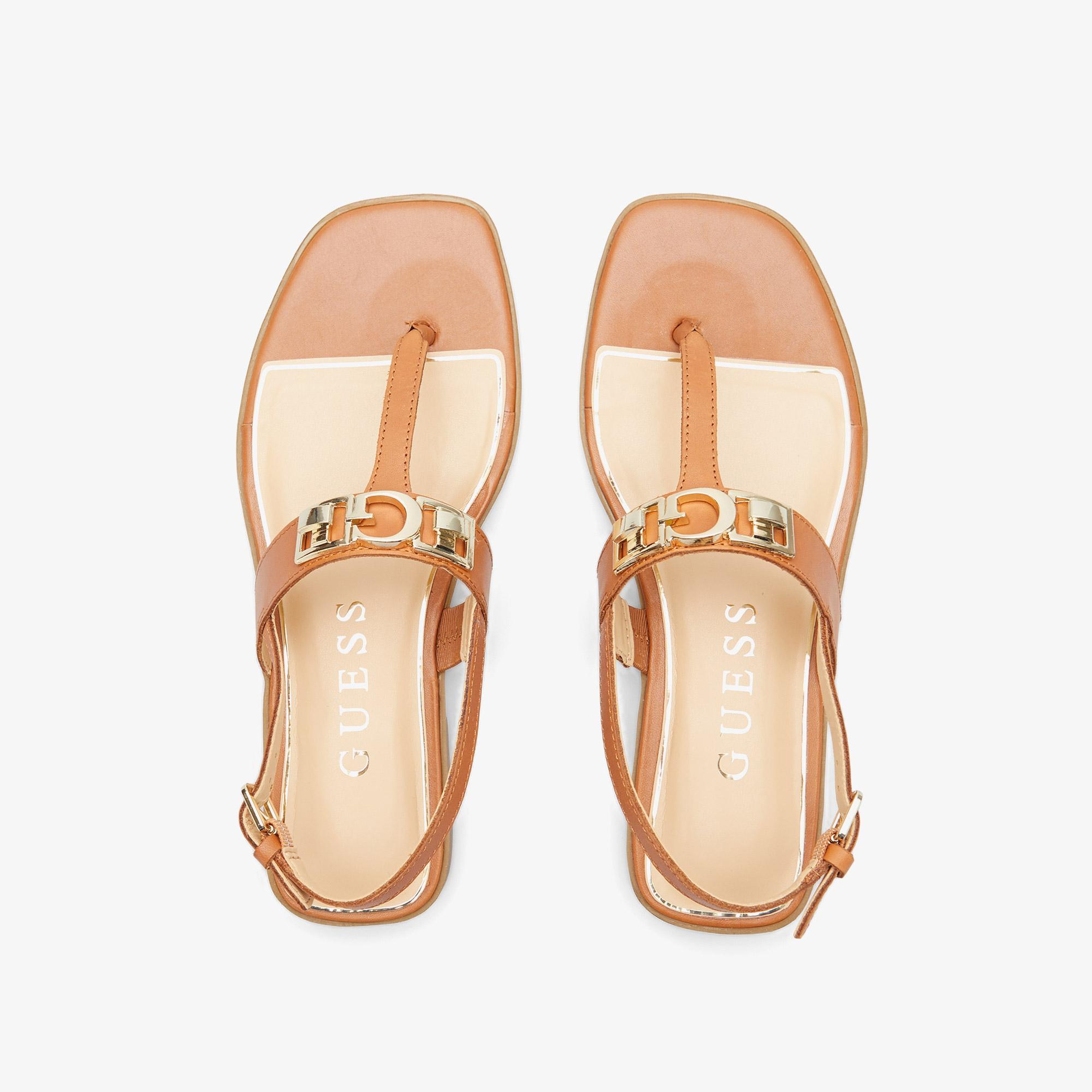 Guess Ramiry Deri Kadın Kahverengi Sandalet