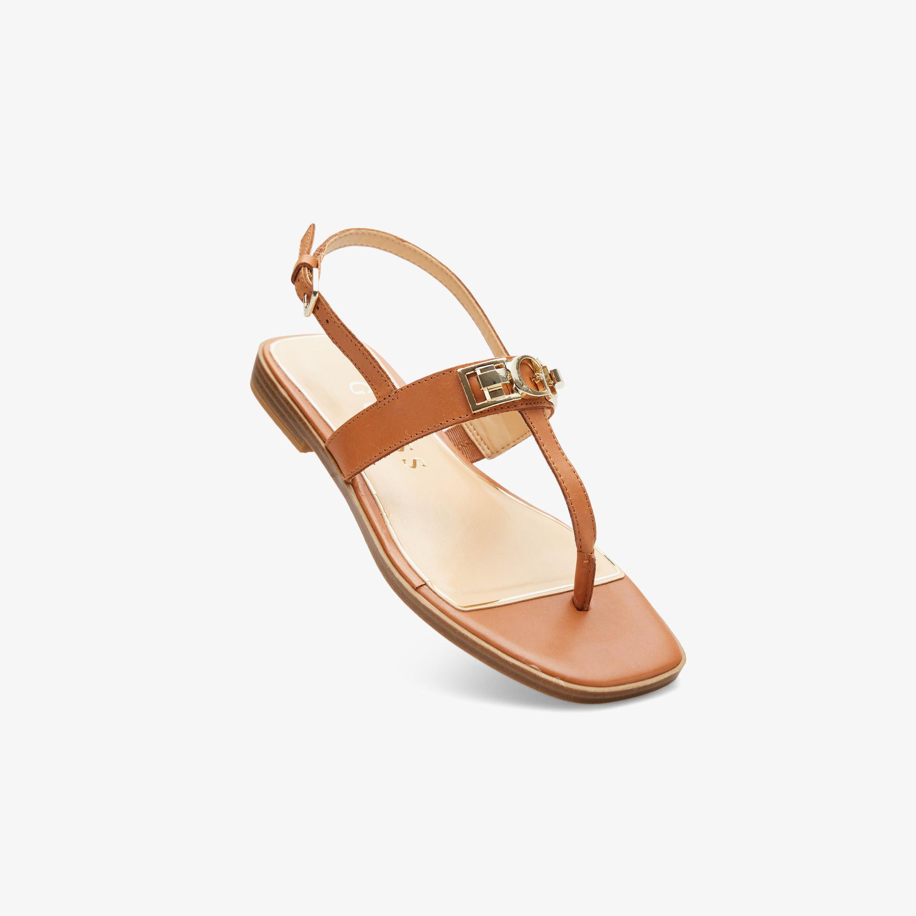 Guess Ramiry Deri Kadın Kahverengi Sandalet