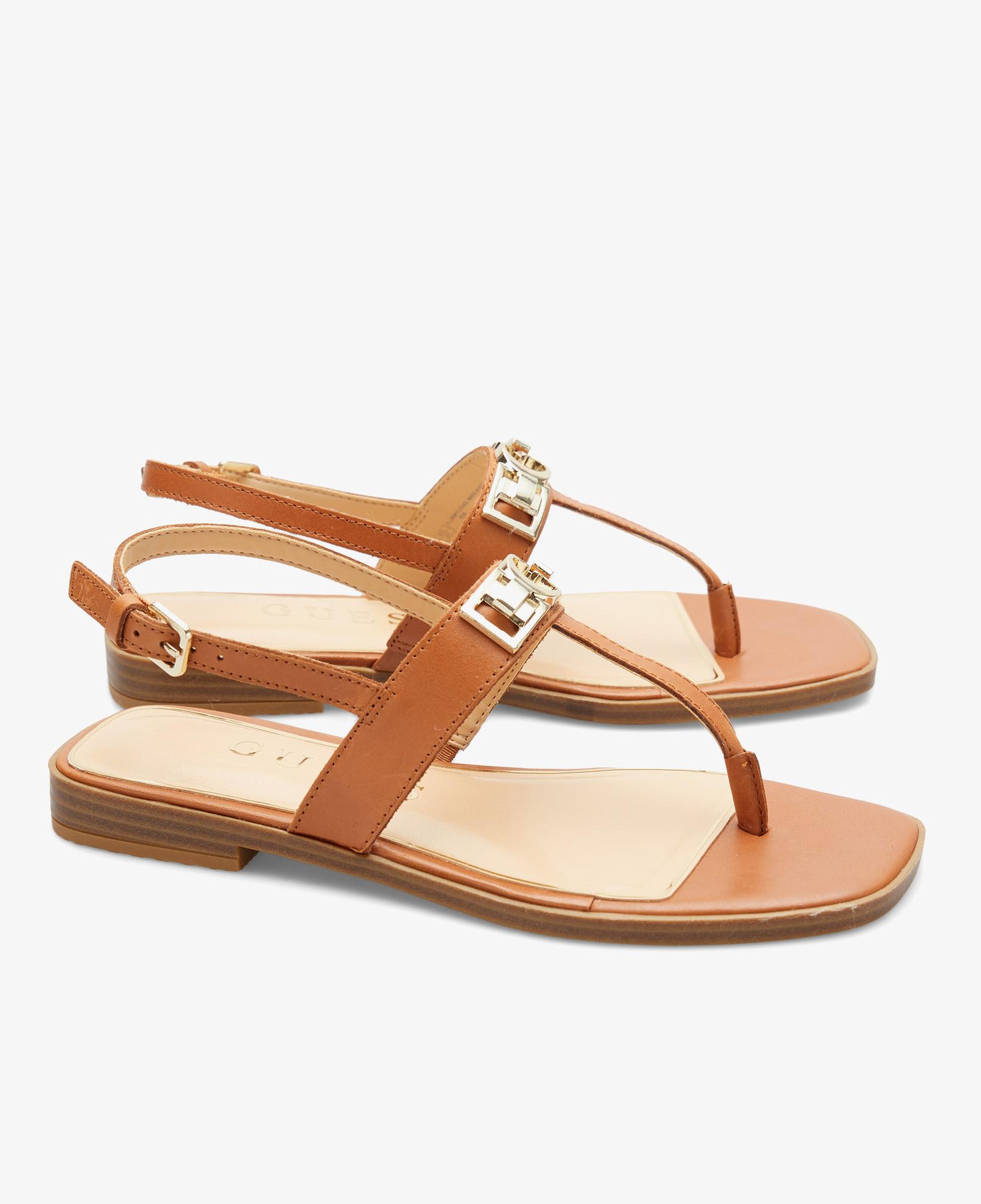 Guess Ramiry Deri Kadın Kahverengi Sandalet