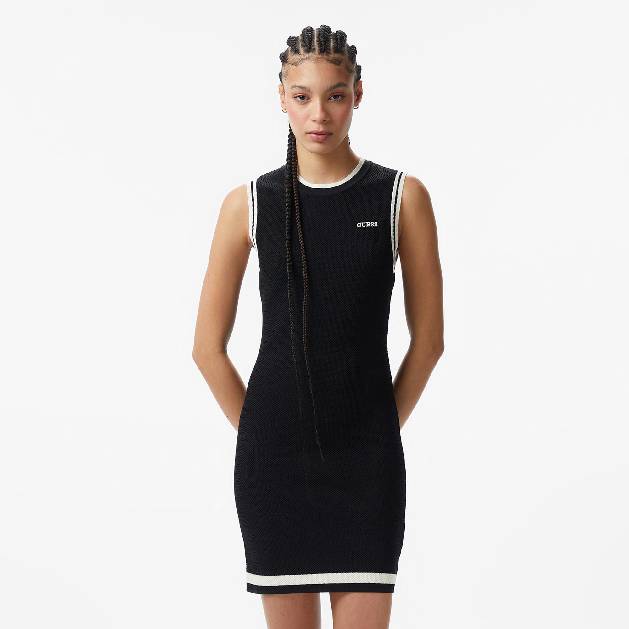 Guess Gabry Aktif Kadın Siyah Elbise