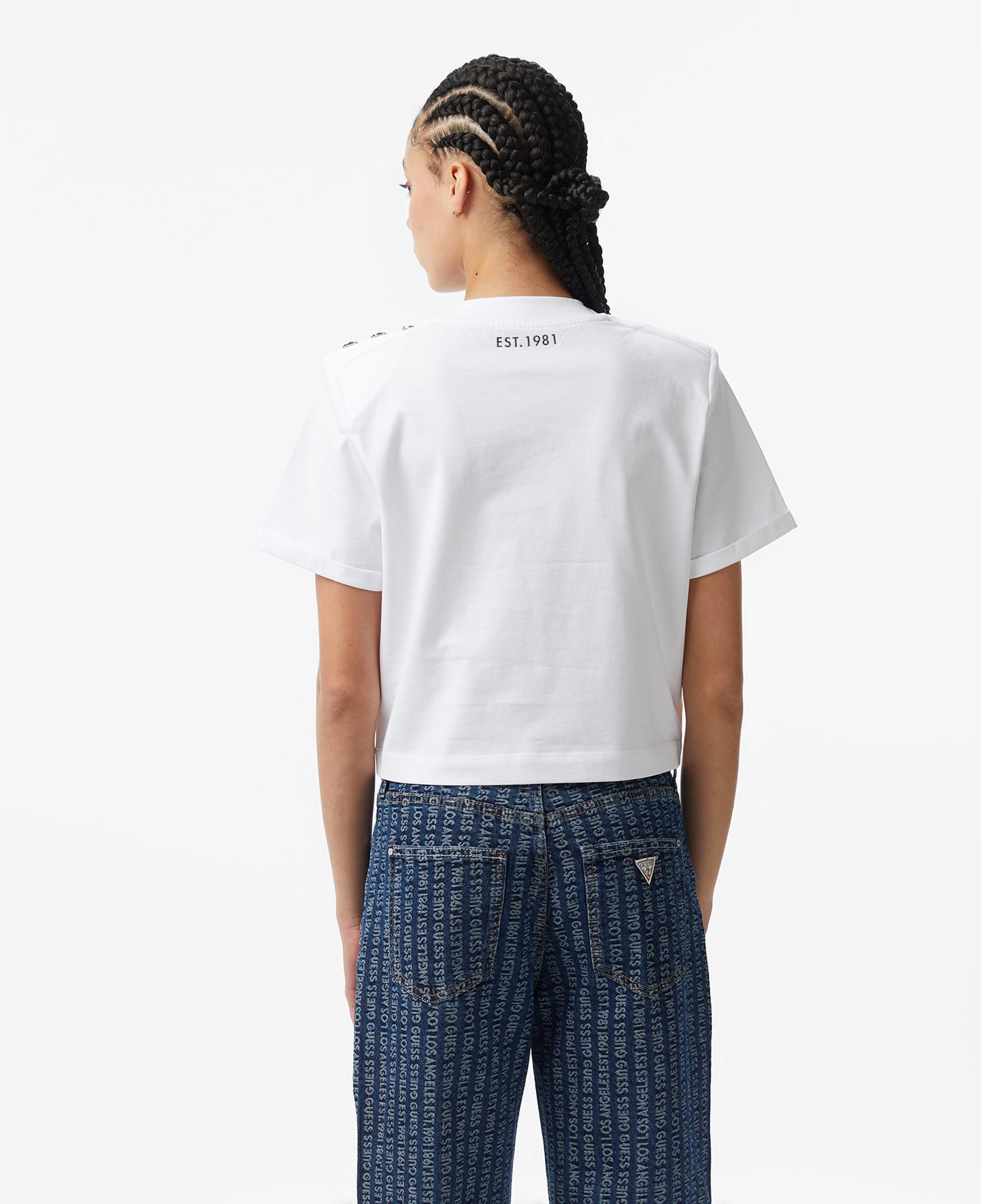 Guess Marina Regular Fit Kadın Beyaz T-Shirt