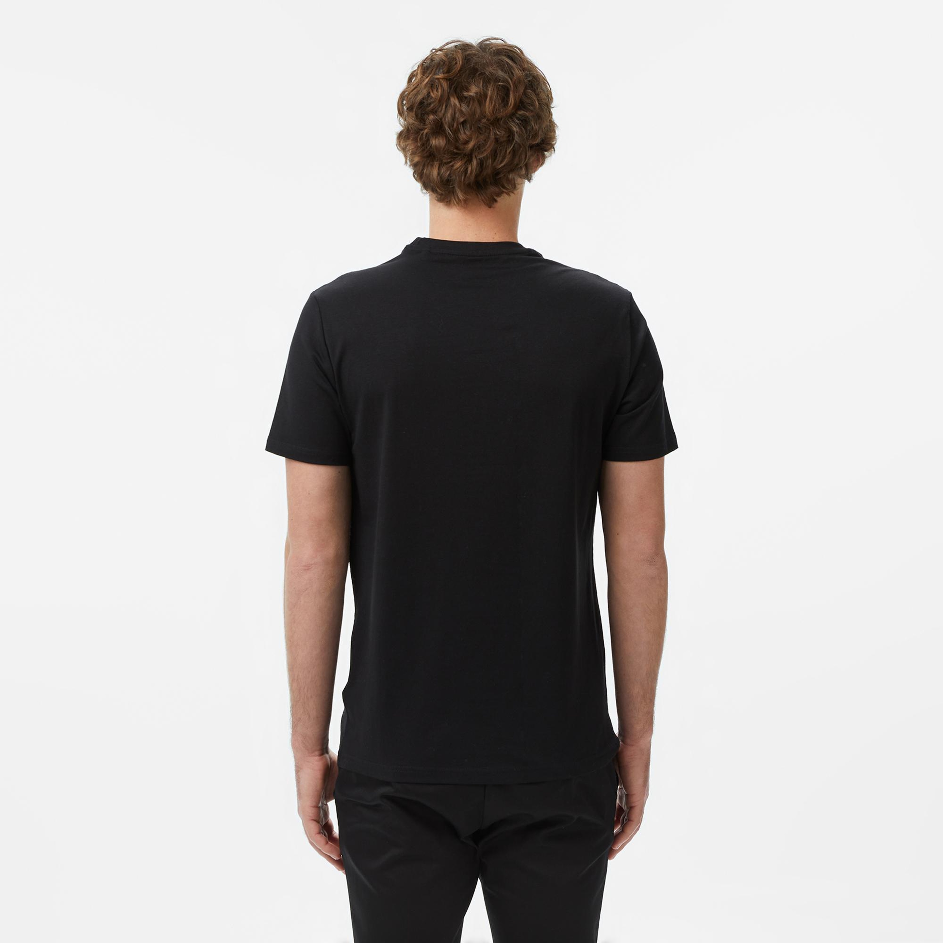 Guess Slim Fit Erkek Siyah T-Shirt