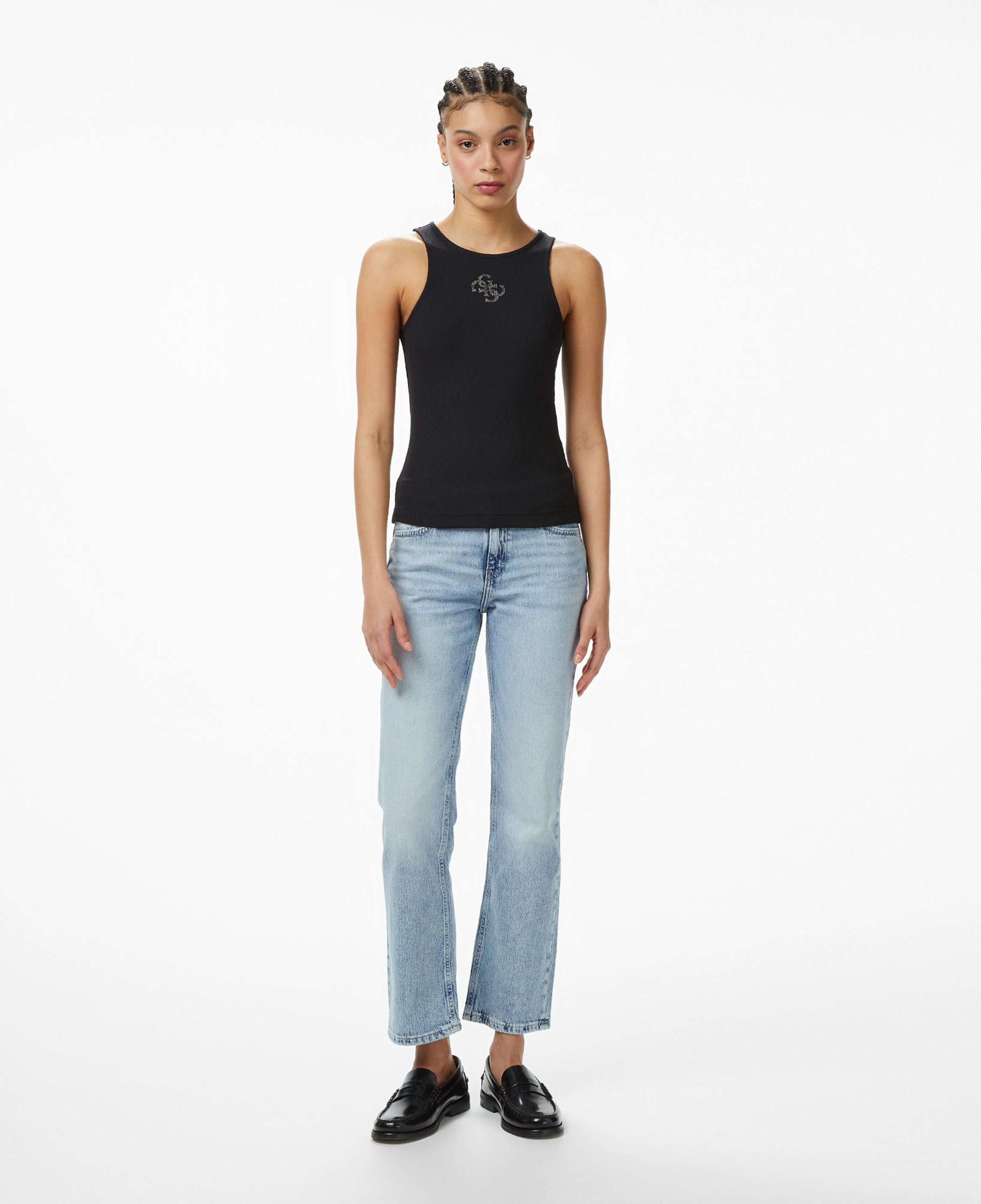 Guess Round Kadın Siyah T-Shirt