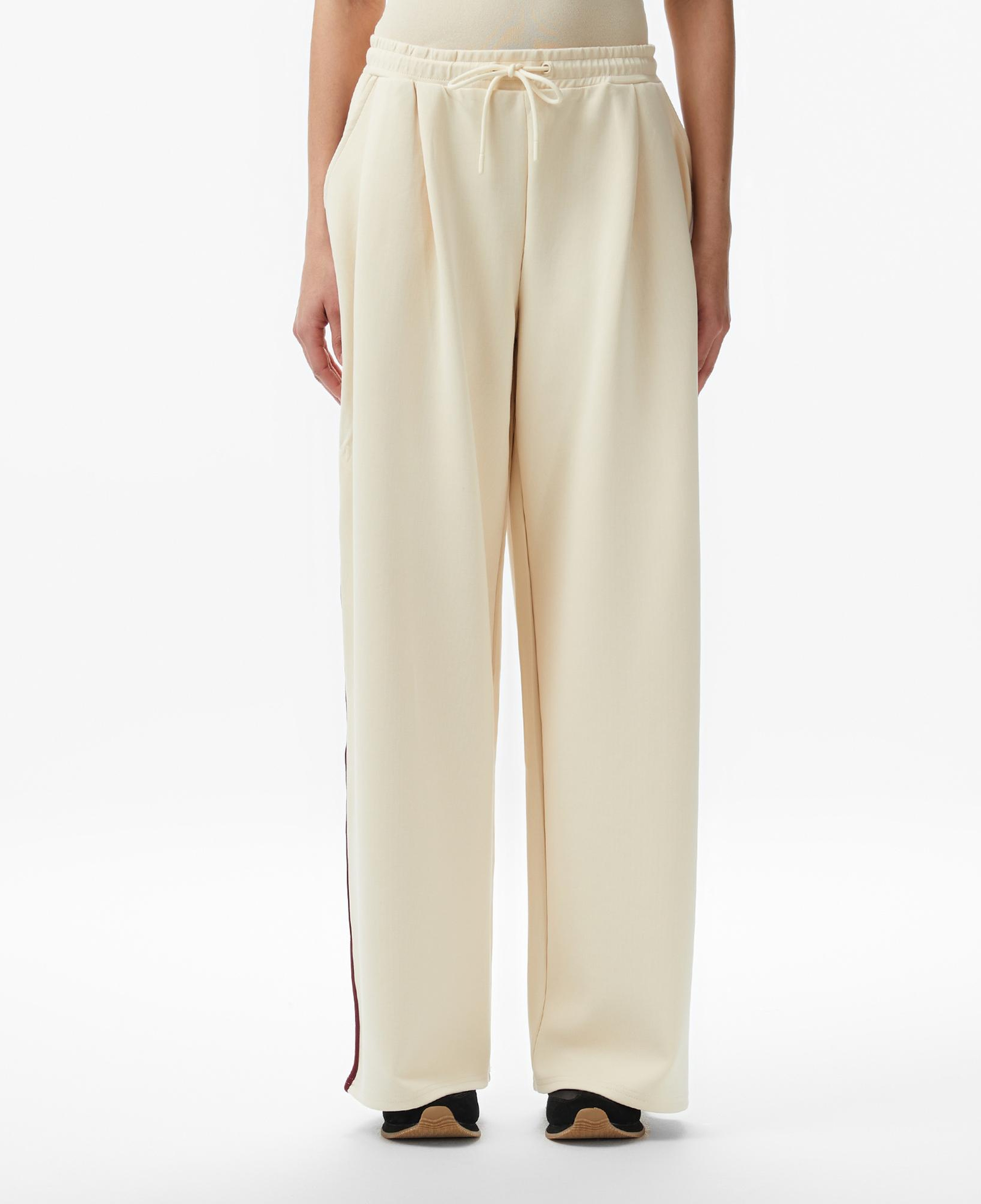 Guess Jasmine Aktif Modal Karışımlı Scuba Palazzo Fit Kadın Beyaz Eşofman Altı