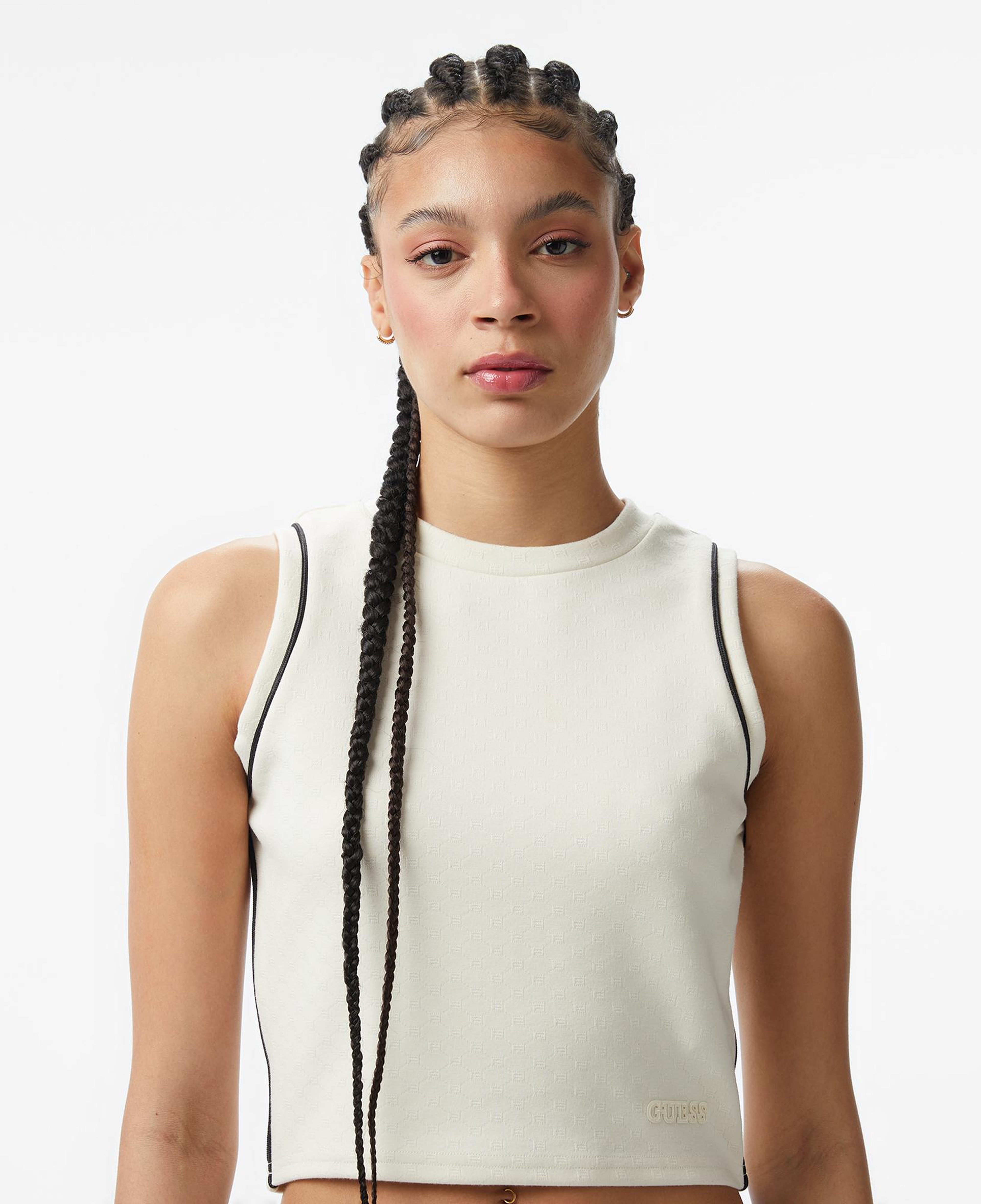 Guess Clara Aktif Kadın Beyaz T-Shirt