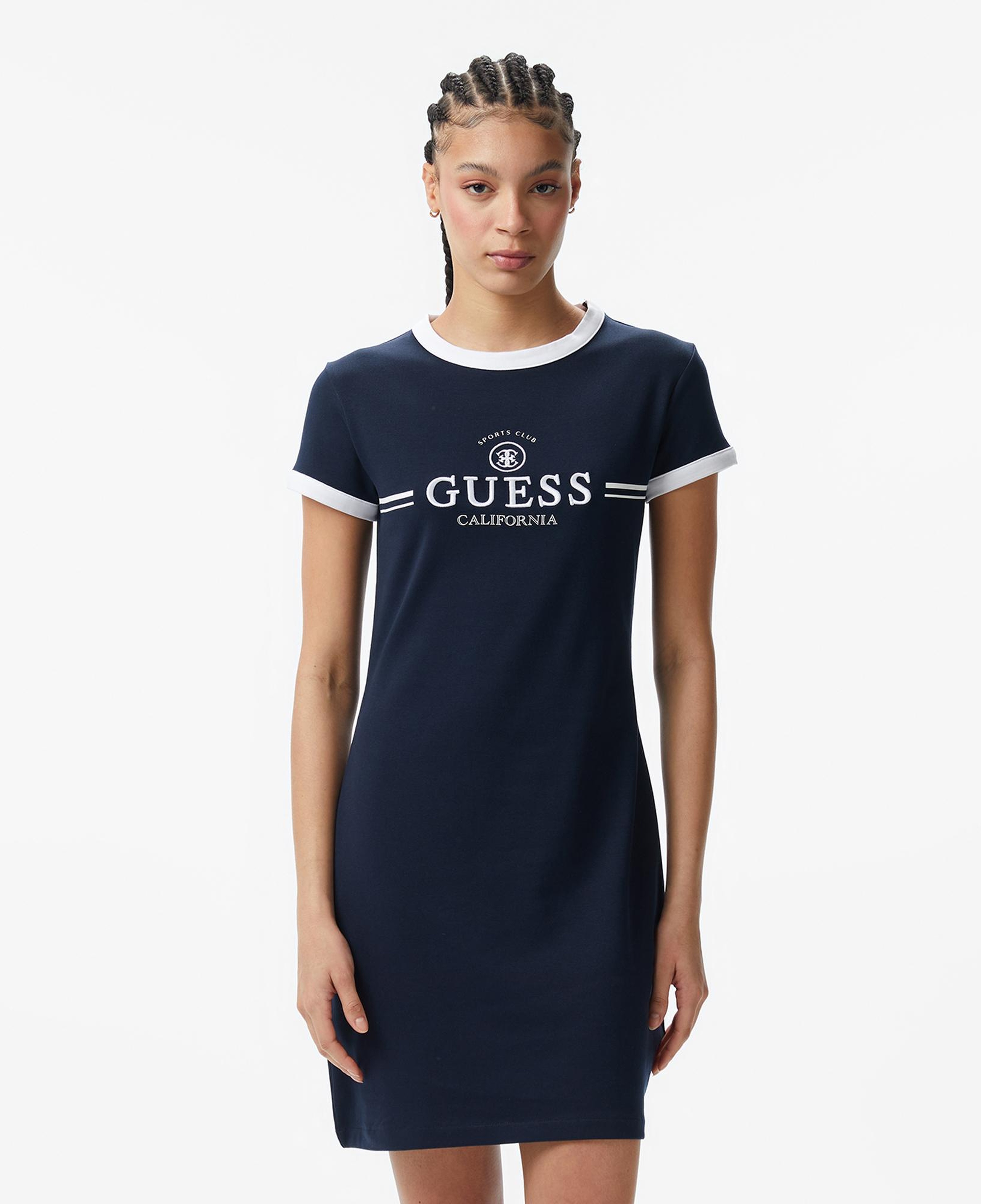 Guess Mila Aktif Straplez Kadın Lacivert Elbise