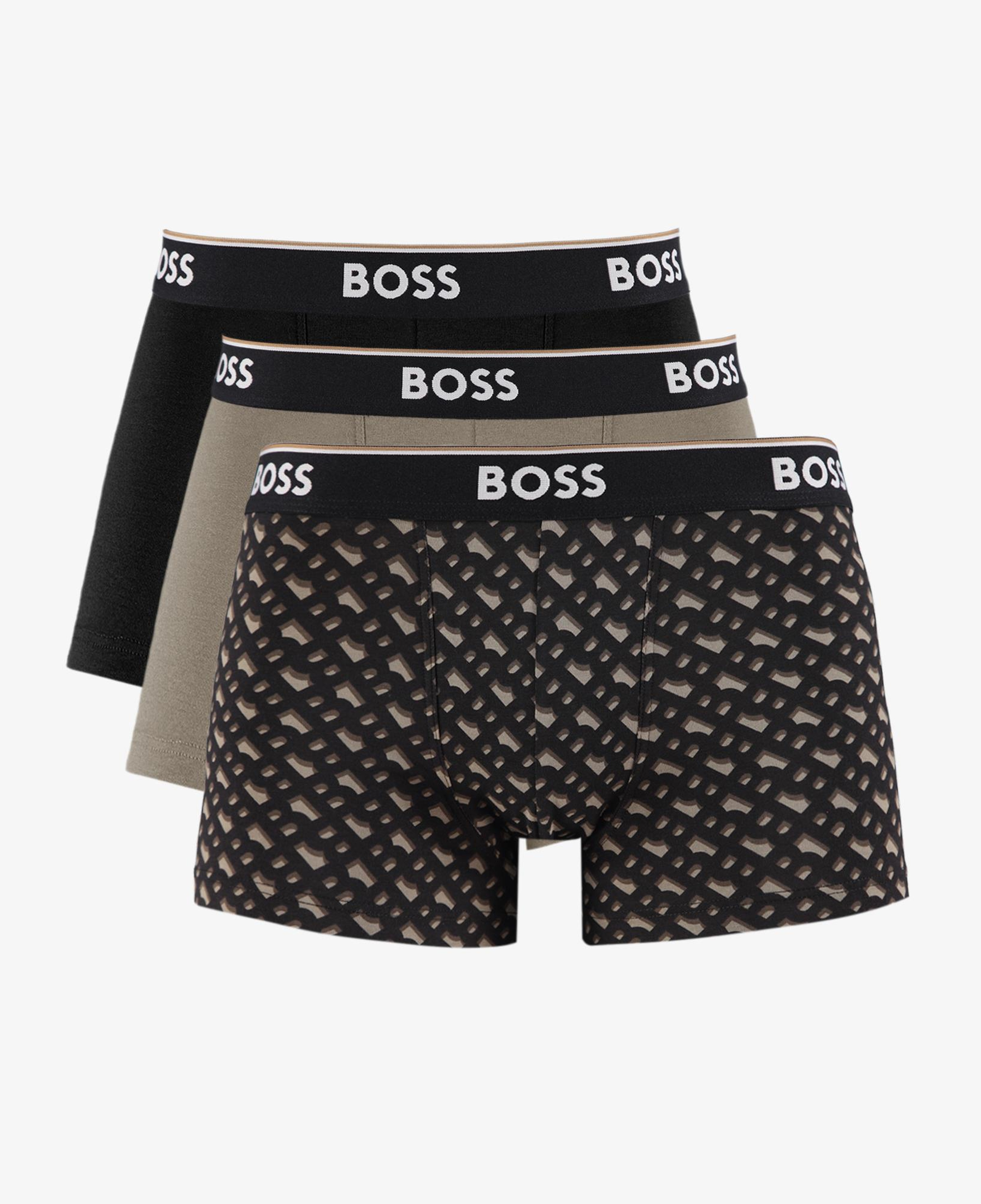 Boss Trunk Power 3'lü Erkek Kahverengi Boxer