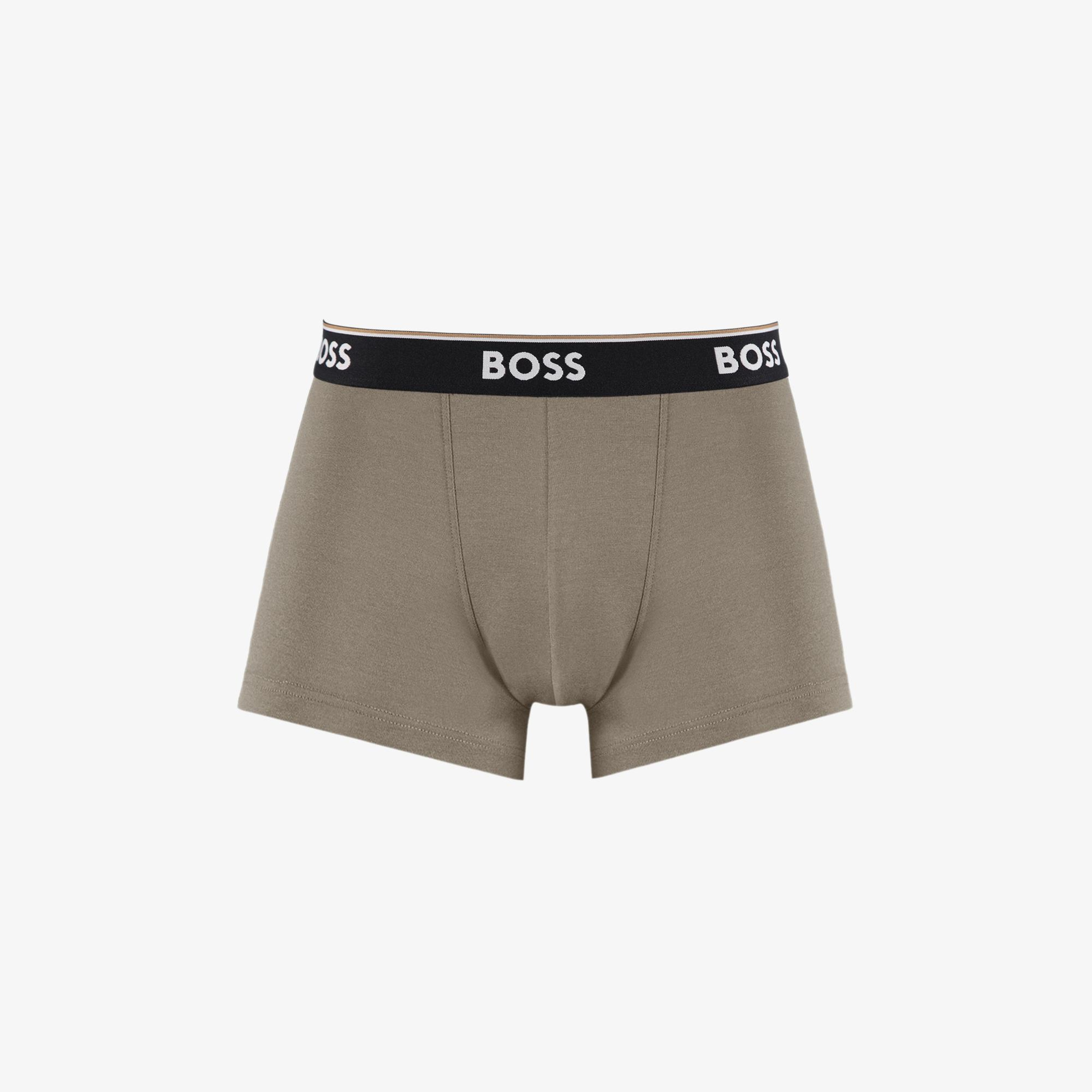 Boss Trunk Power 3'lü Erkek Kahverengi Boxer