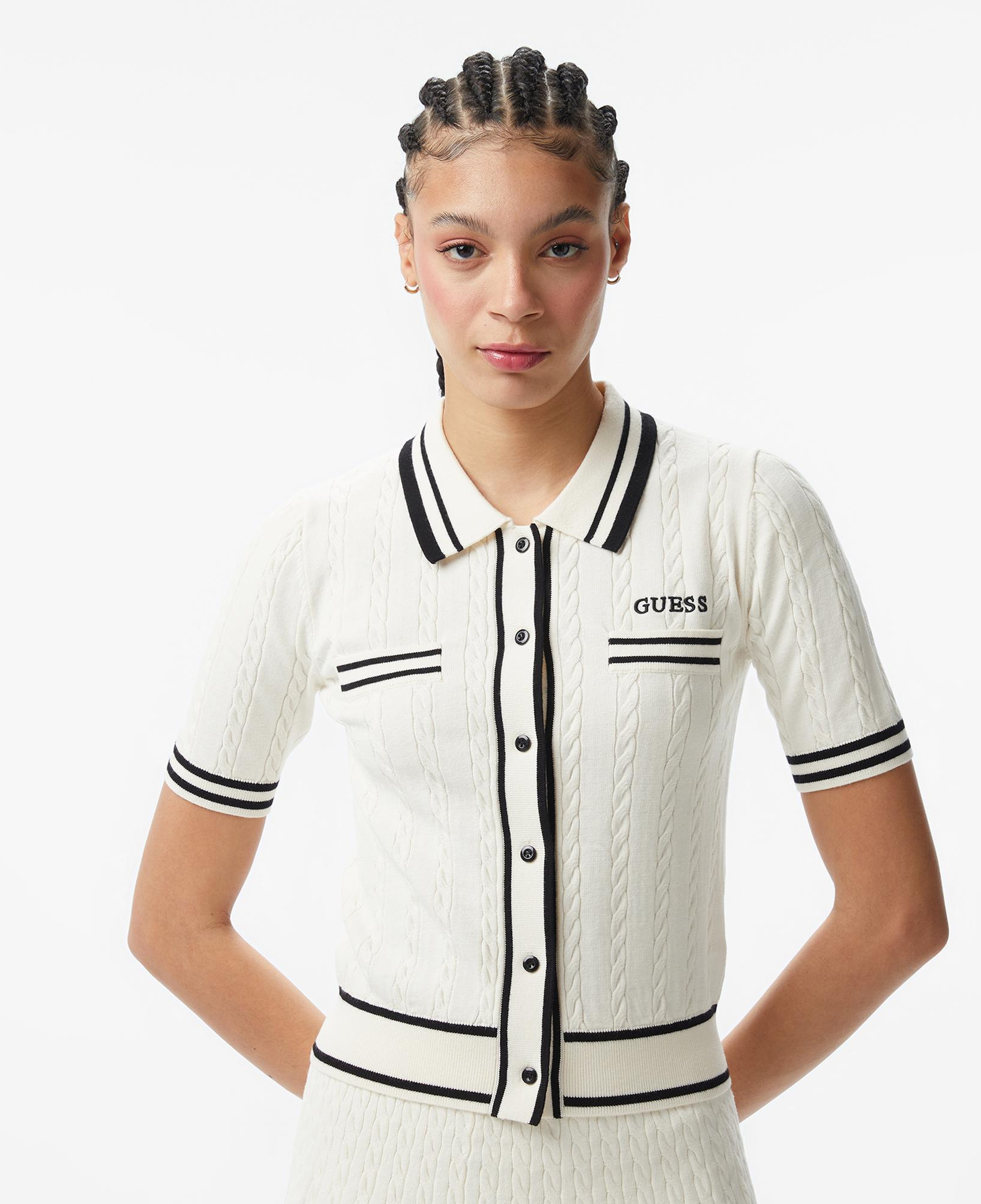 Guess Shari Aktif Kadın Beyaz Hırka