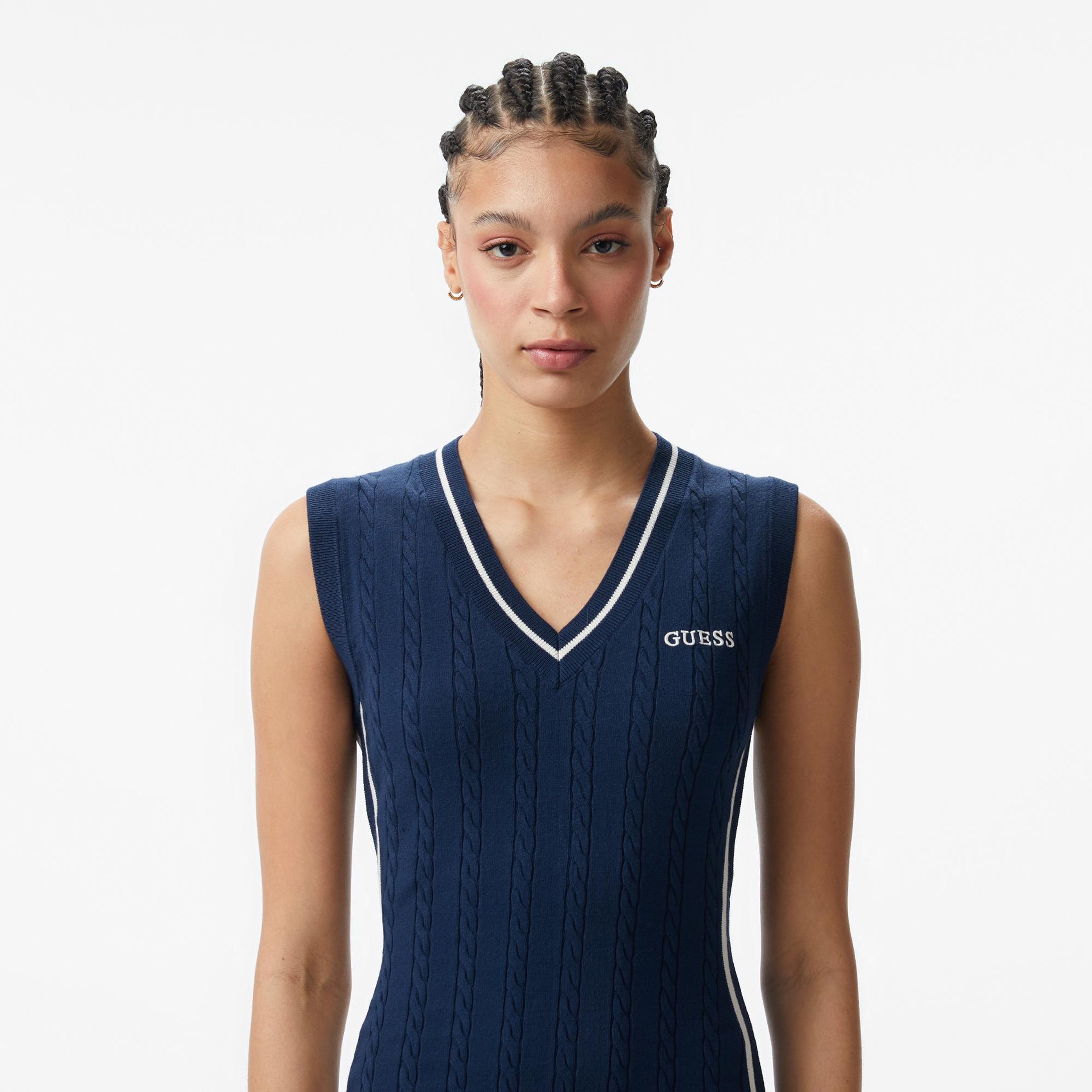 Guess Shari Aktif Kadın Mavi Elbise