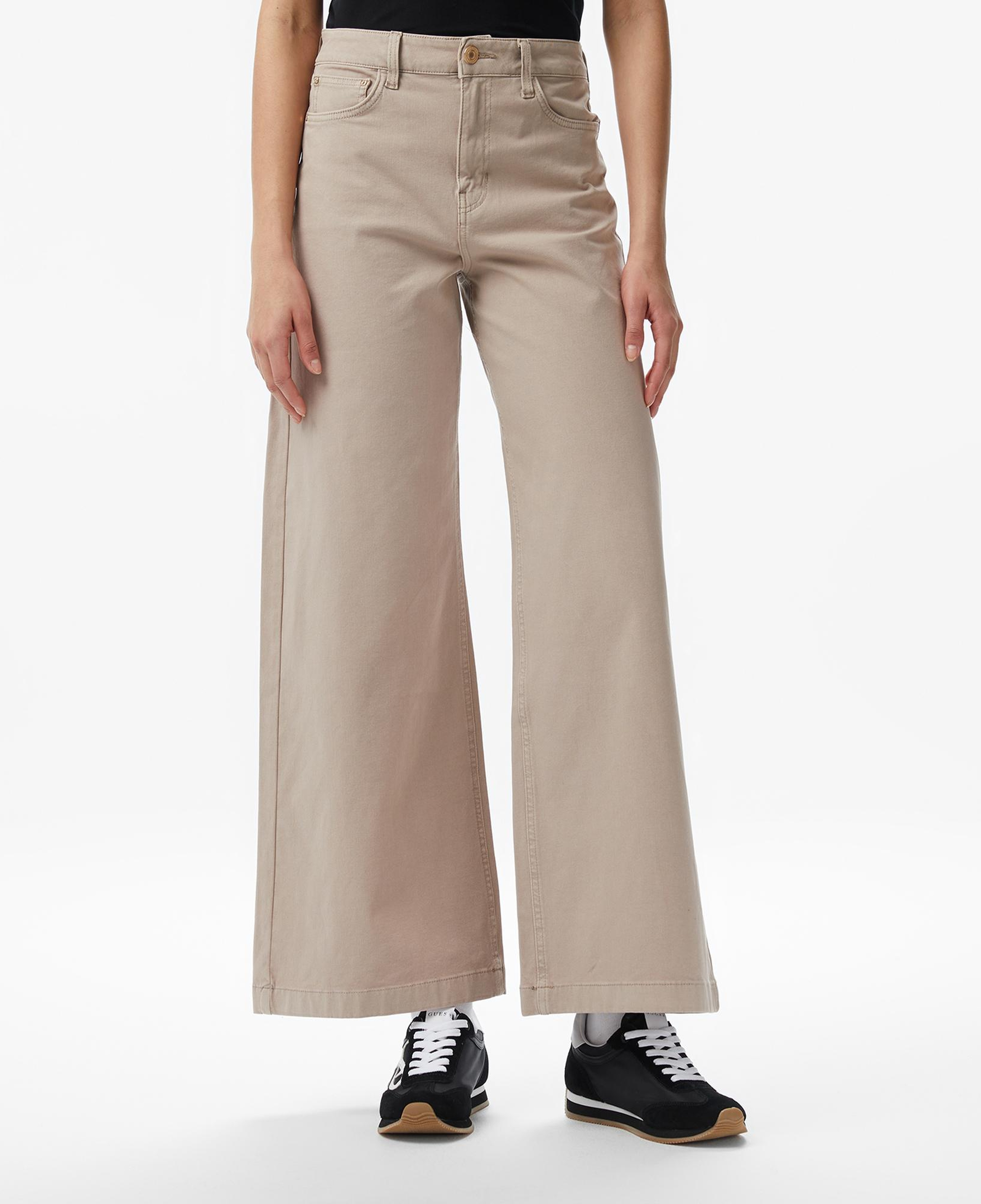 Guess Bellagio Skinny Fit Kadın Bej Pantolon