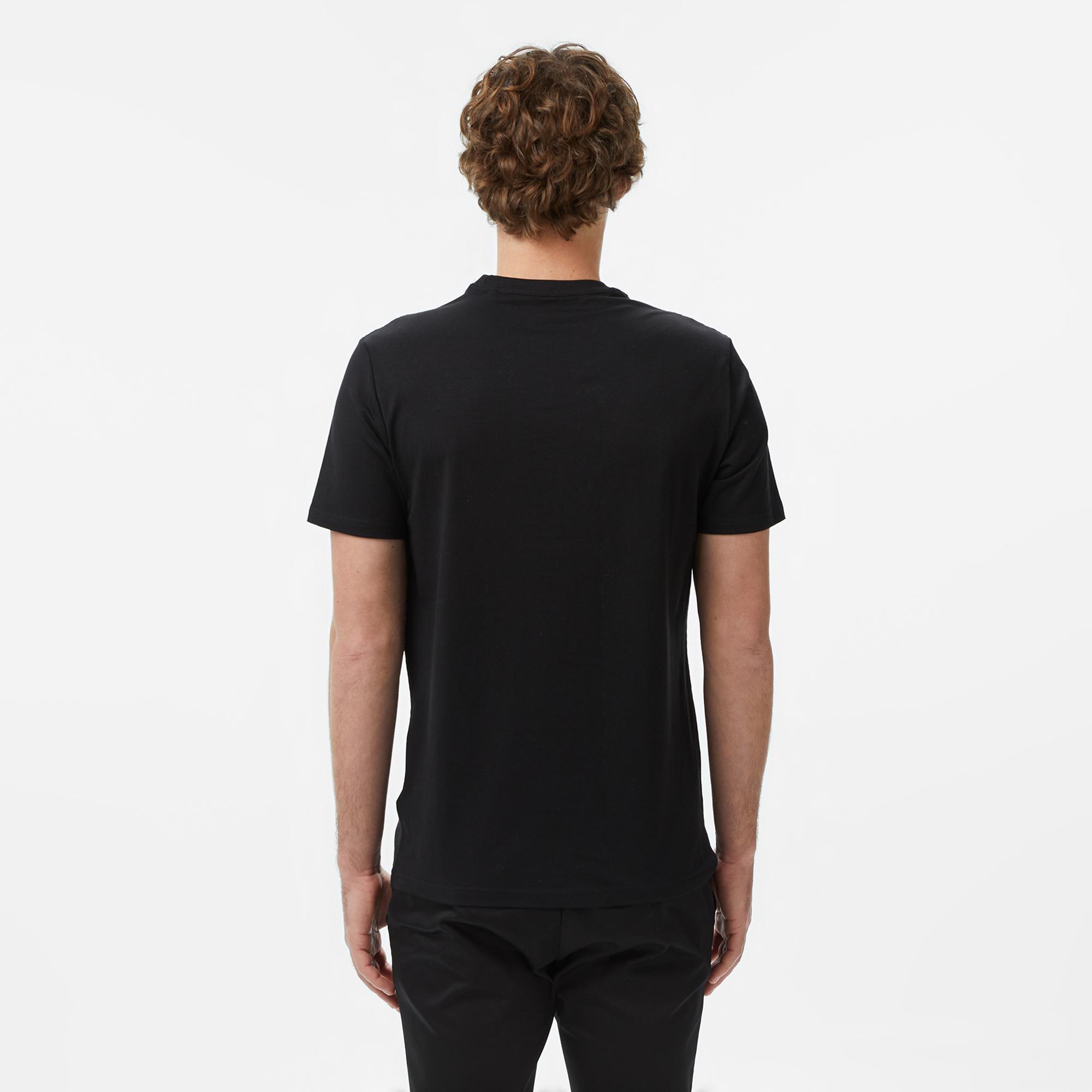 Guess Slim Fit Erkek Siyah T-Shirt