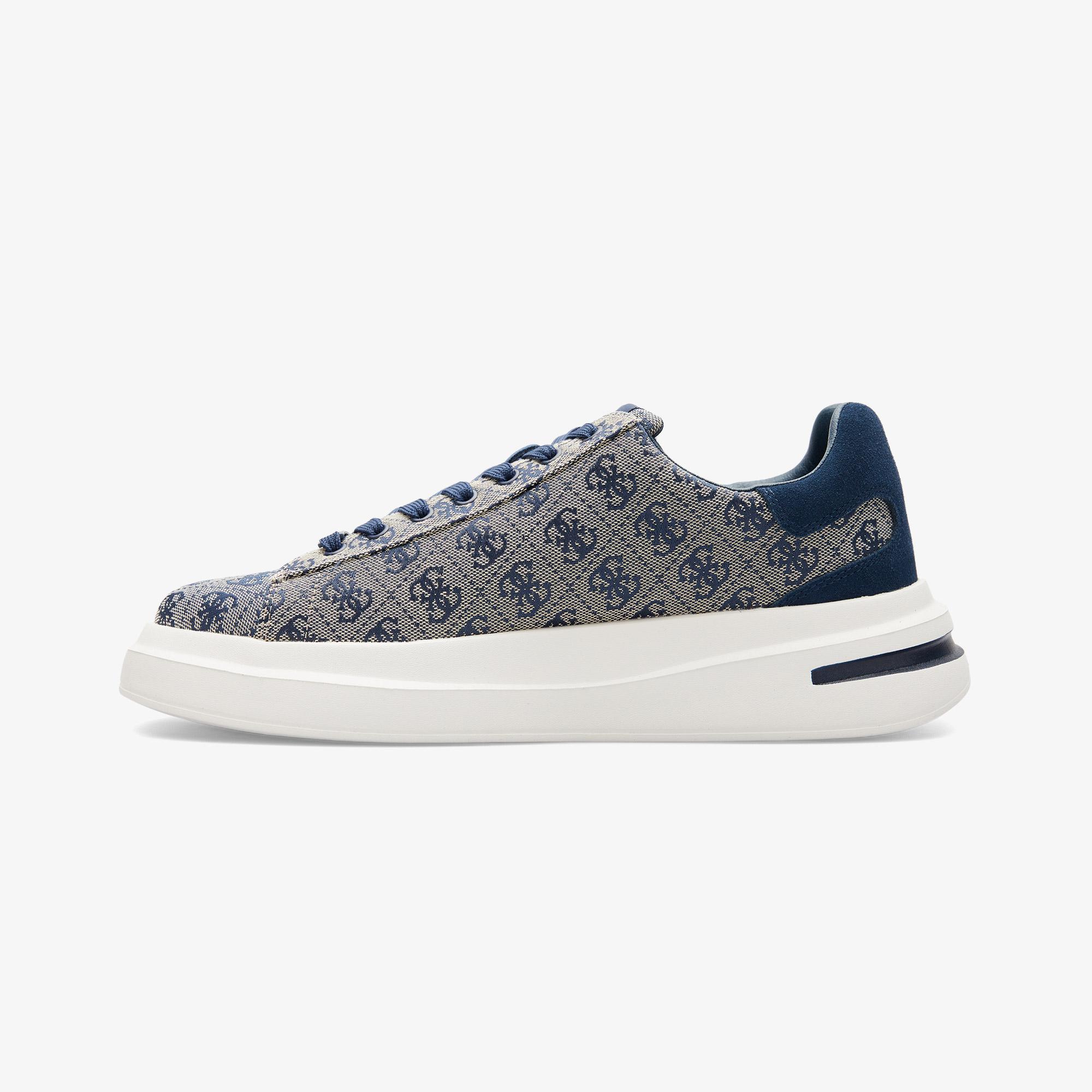 Guess Elba Deri Erkek Mavi Sneaker