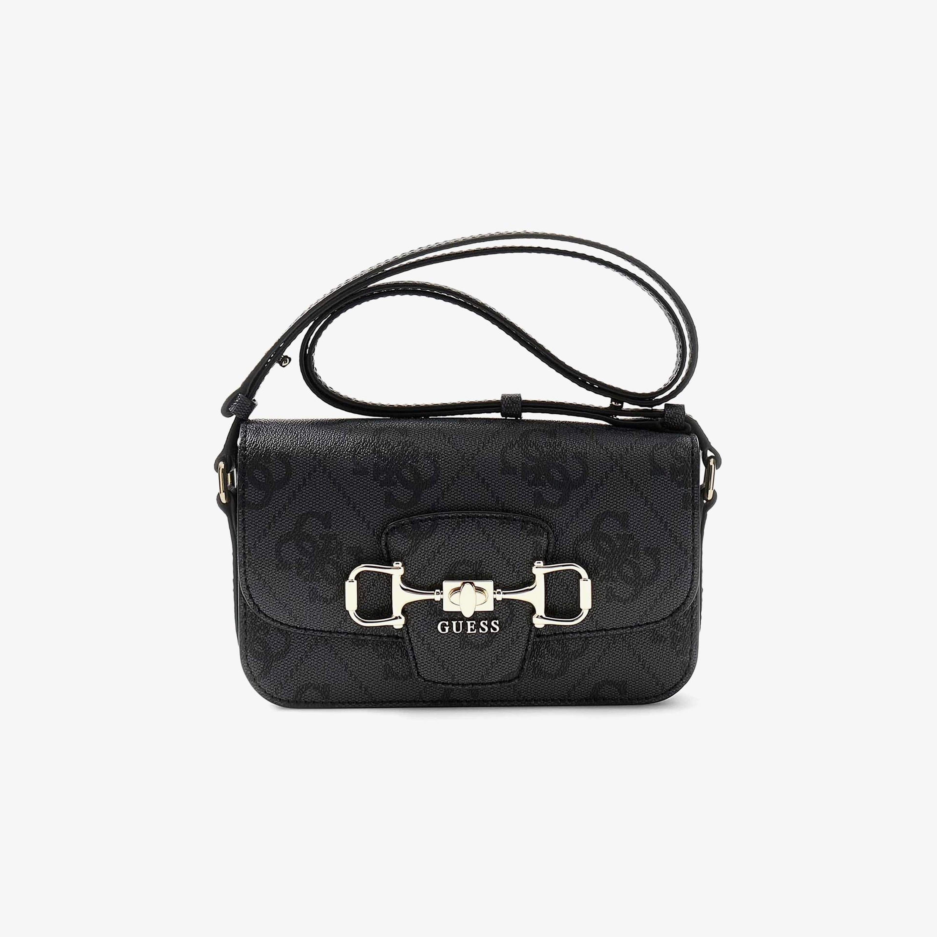 Guess Janie Logo Kadın Antrasit El Çantası