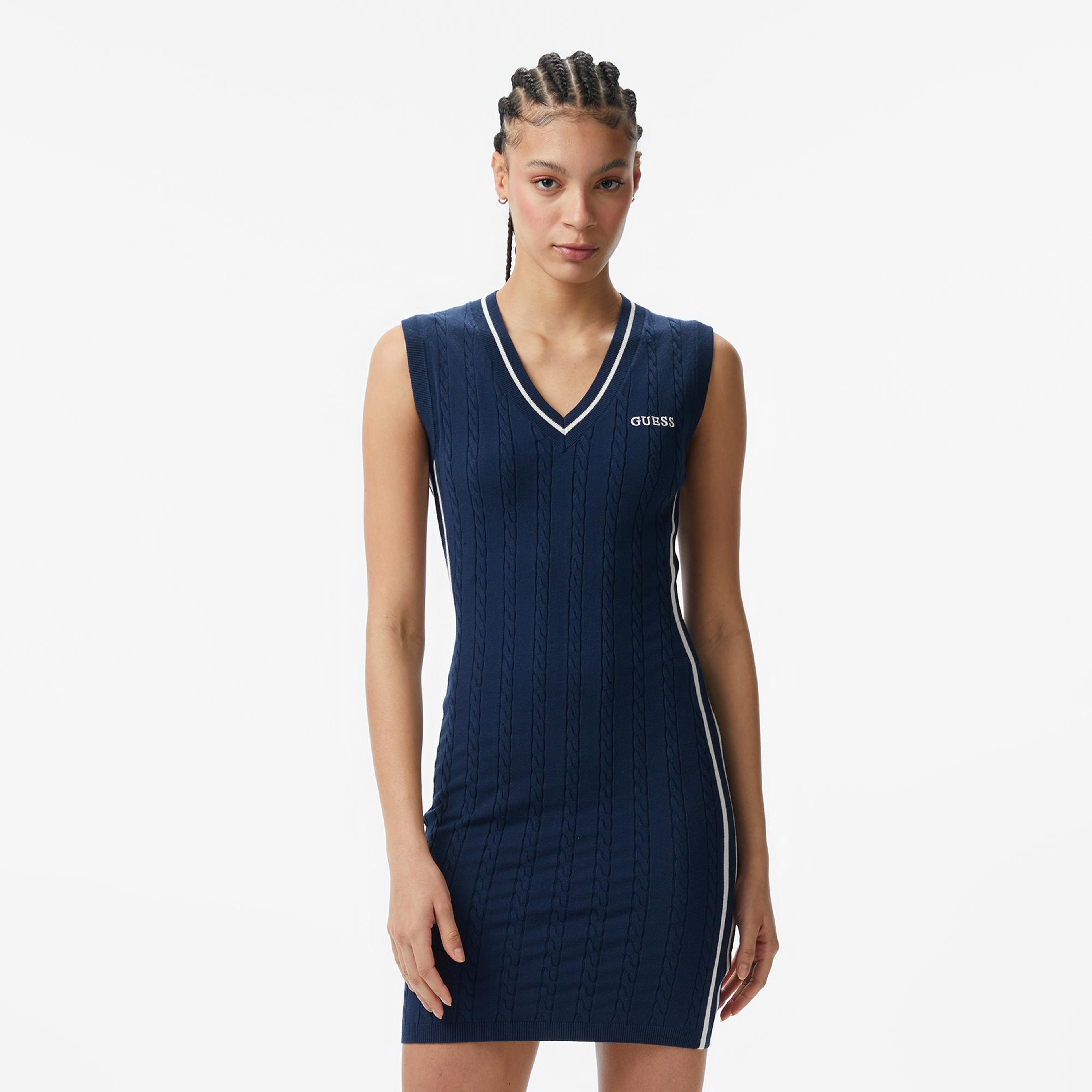 Guess Shari Aktif Kadın Mavi Elbise