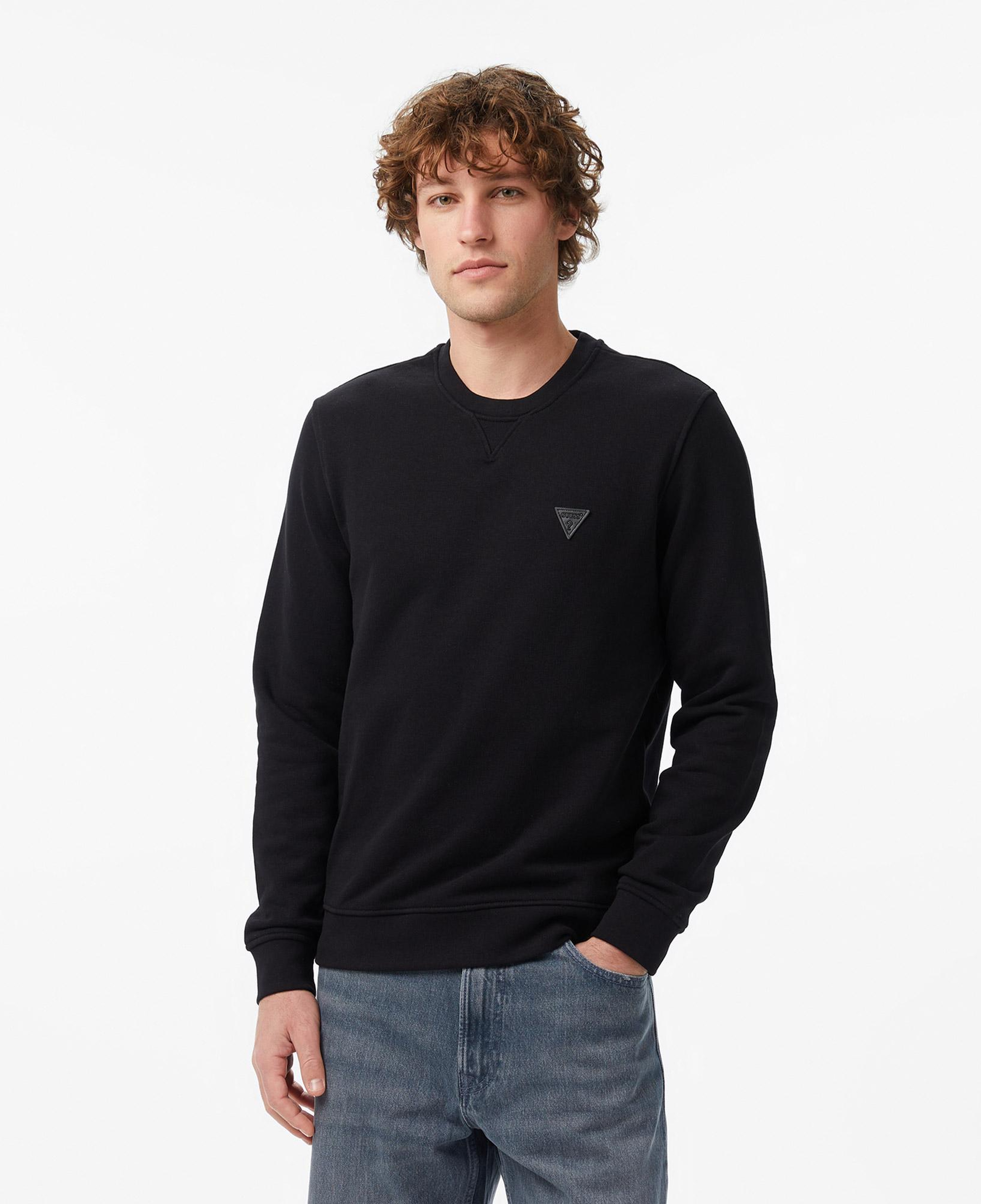 Guess Terry Erkek Siyah Sweatshirt