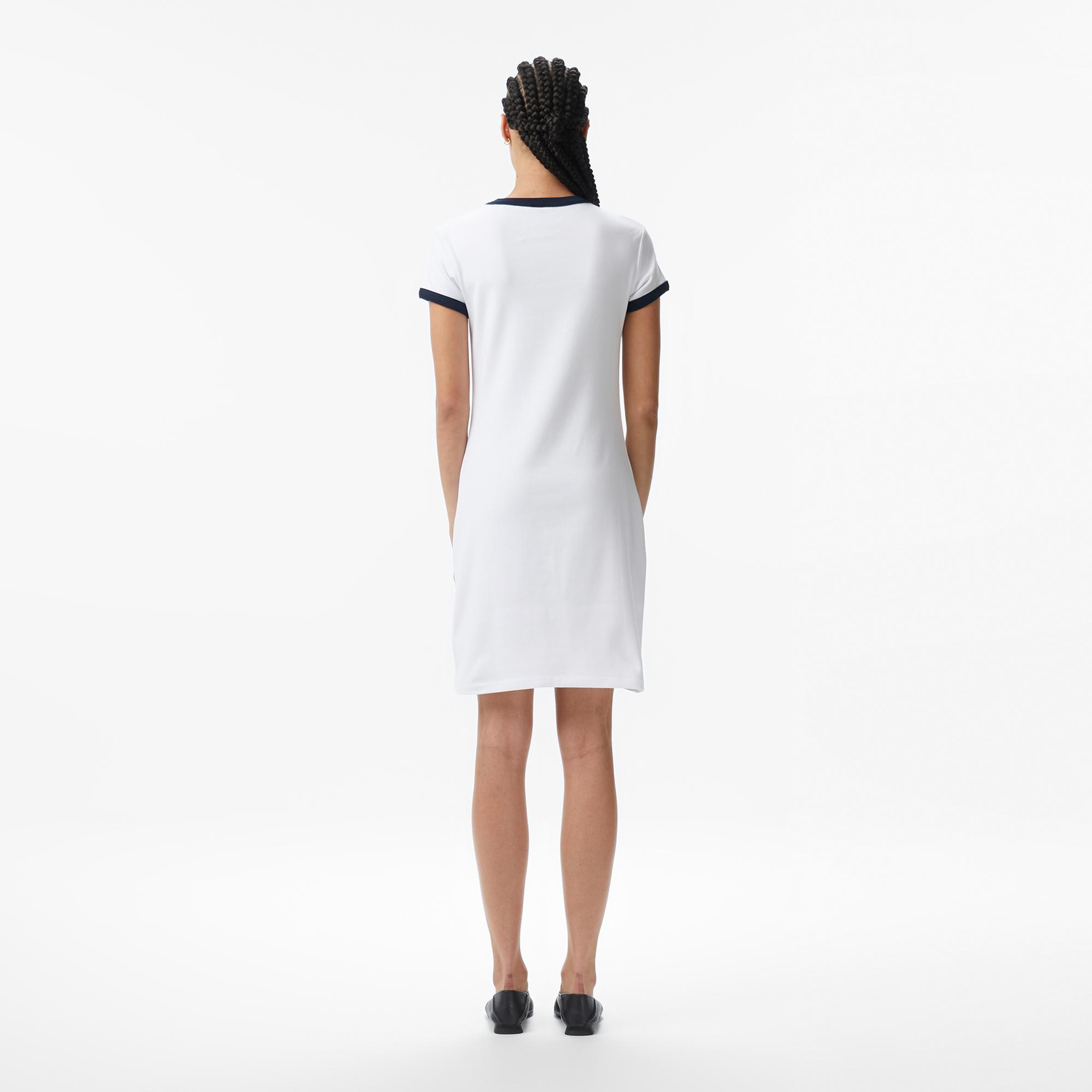 Guess Mila Aktif Straplez Kadın Beyaz Elbise