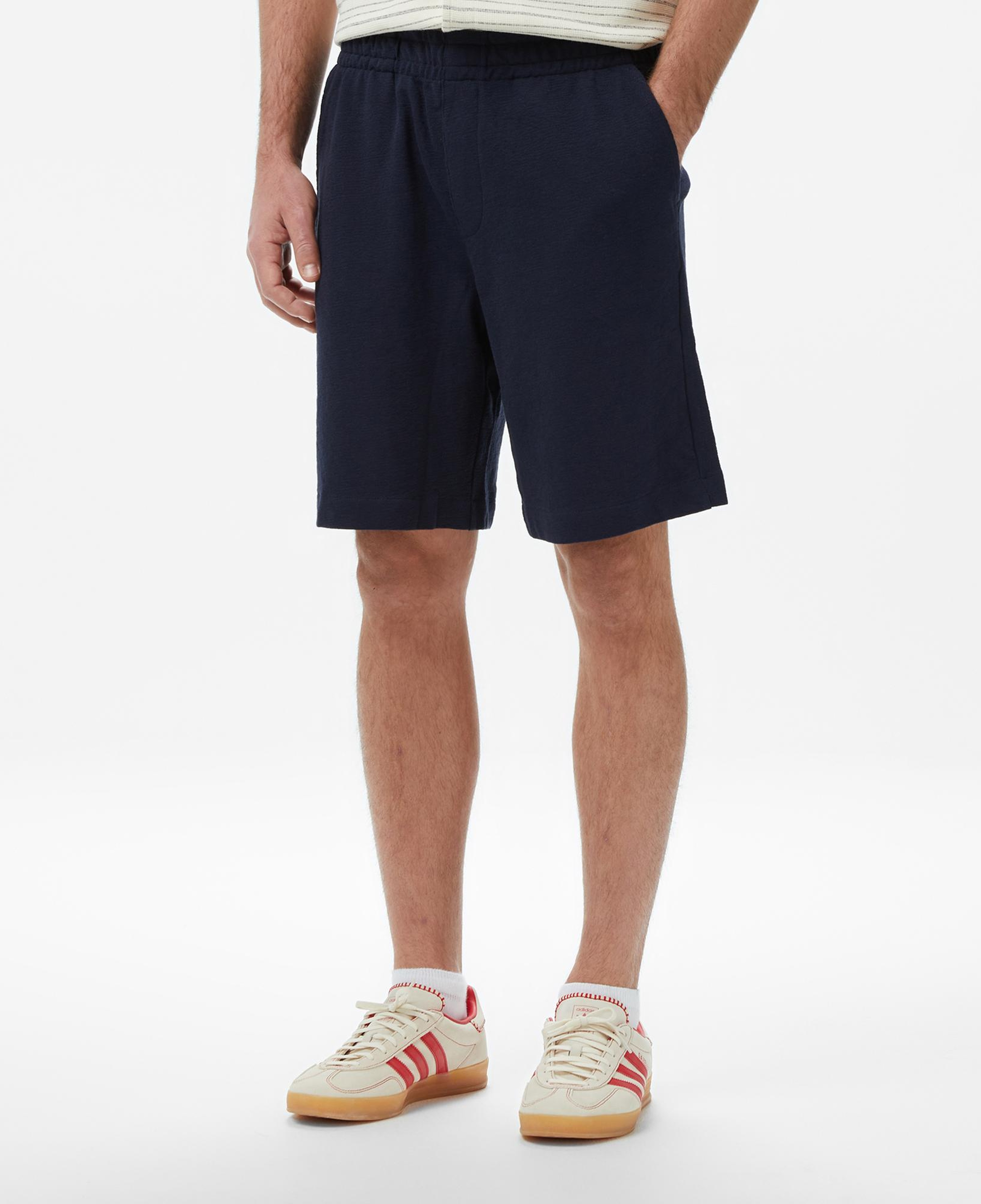 Guess Textured Regular Fit Erkek Lacivert Şort