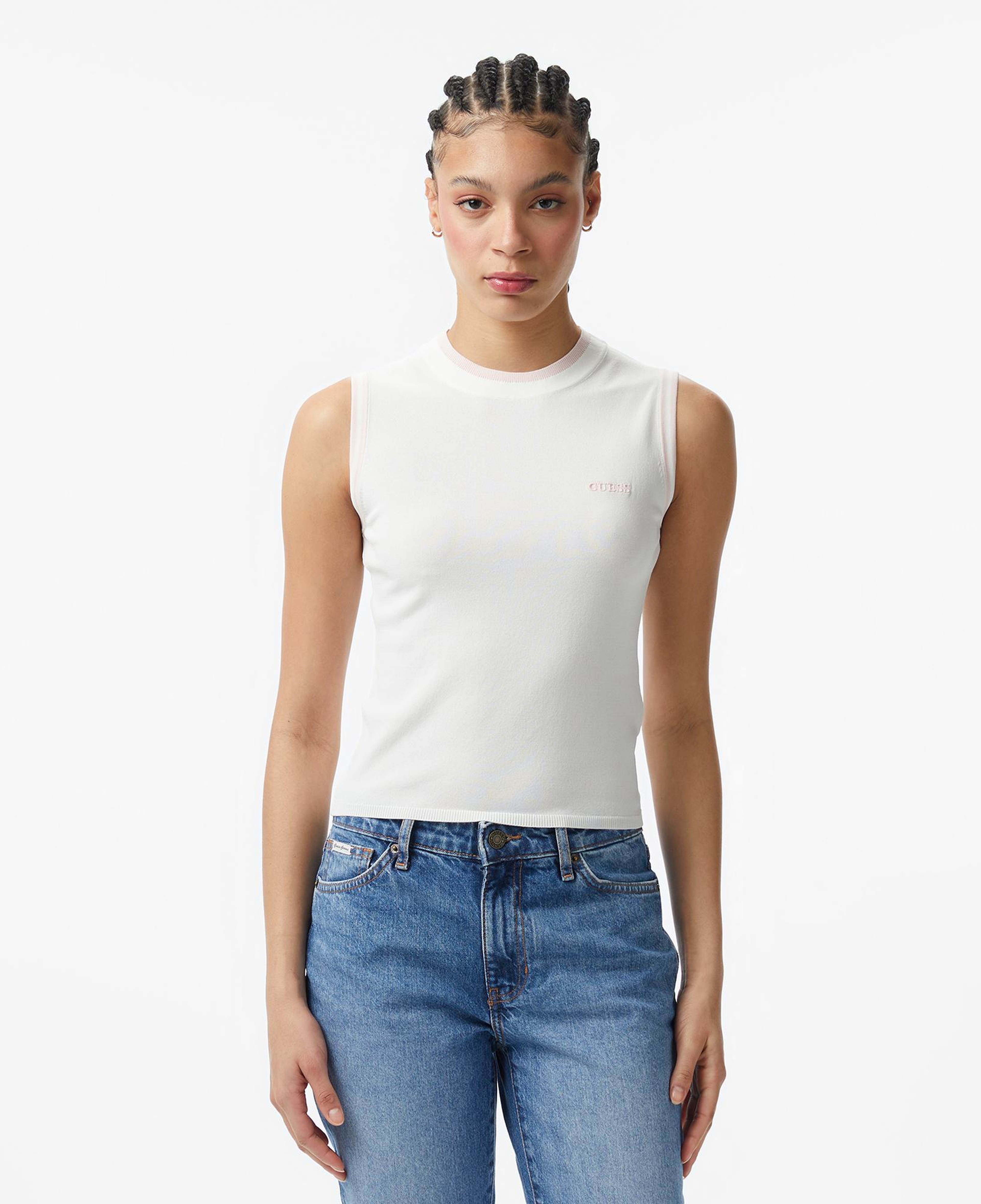 Guess Gabry Aktif Kadın Krem Sweatshirt