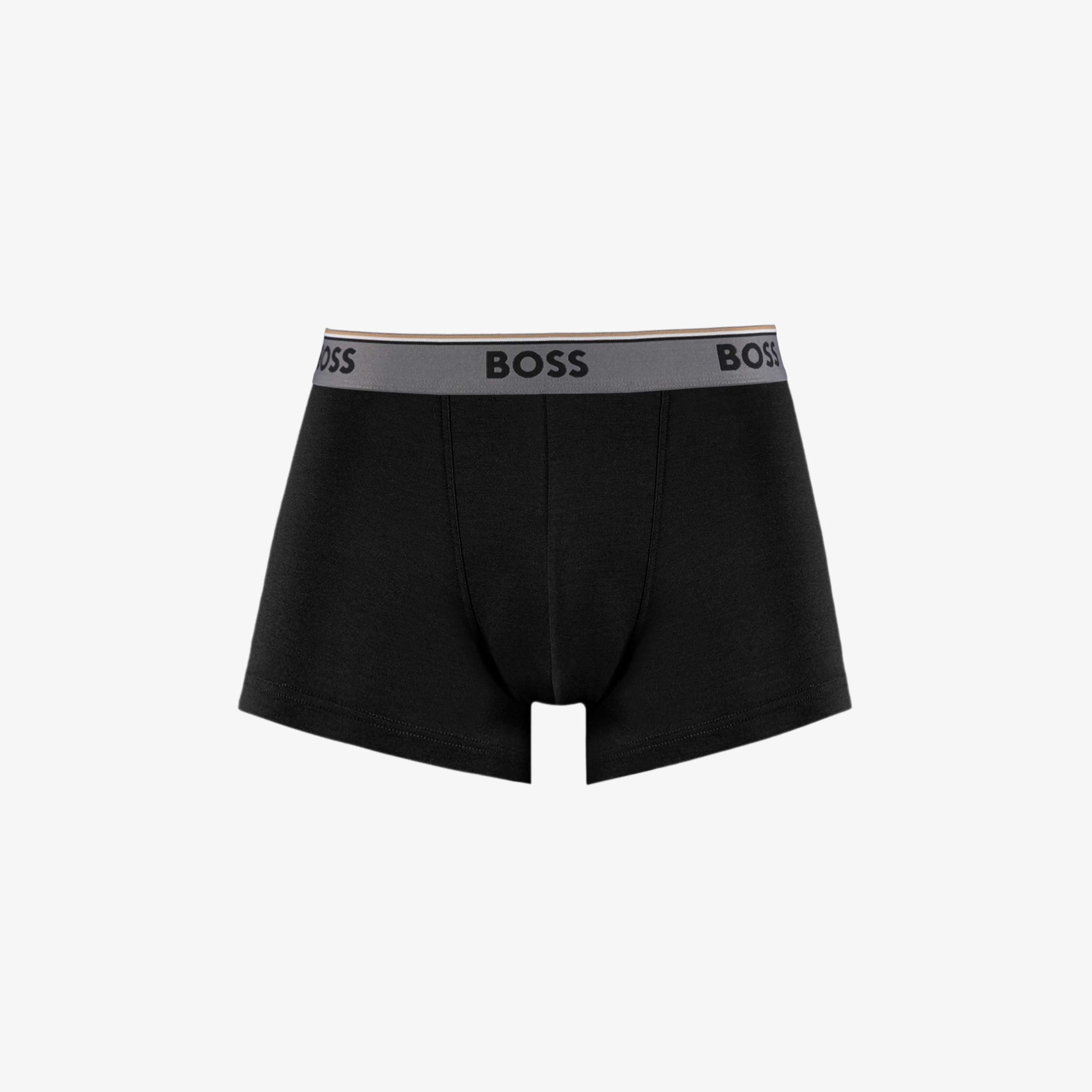 Boss Trunk Power 3'lü Erkek Siyah Boxer