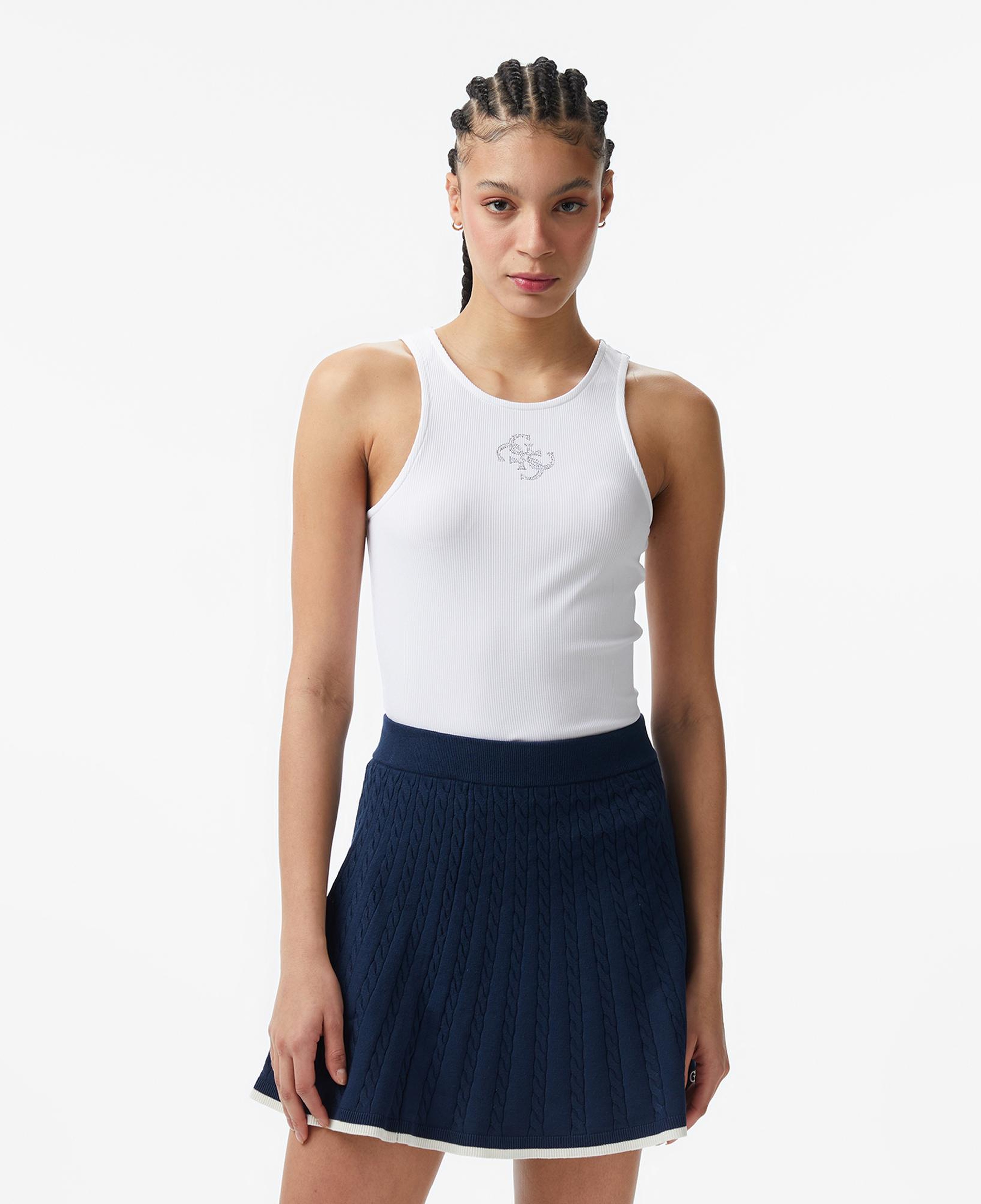 Guess Round Kadın Beyaz T-Shirt