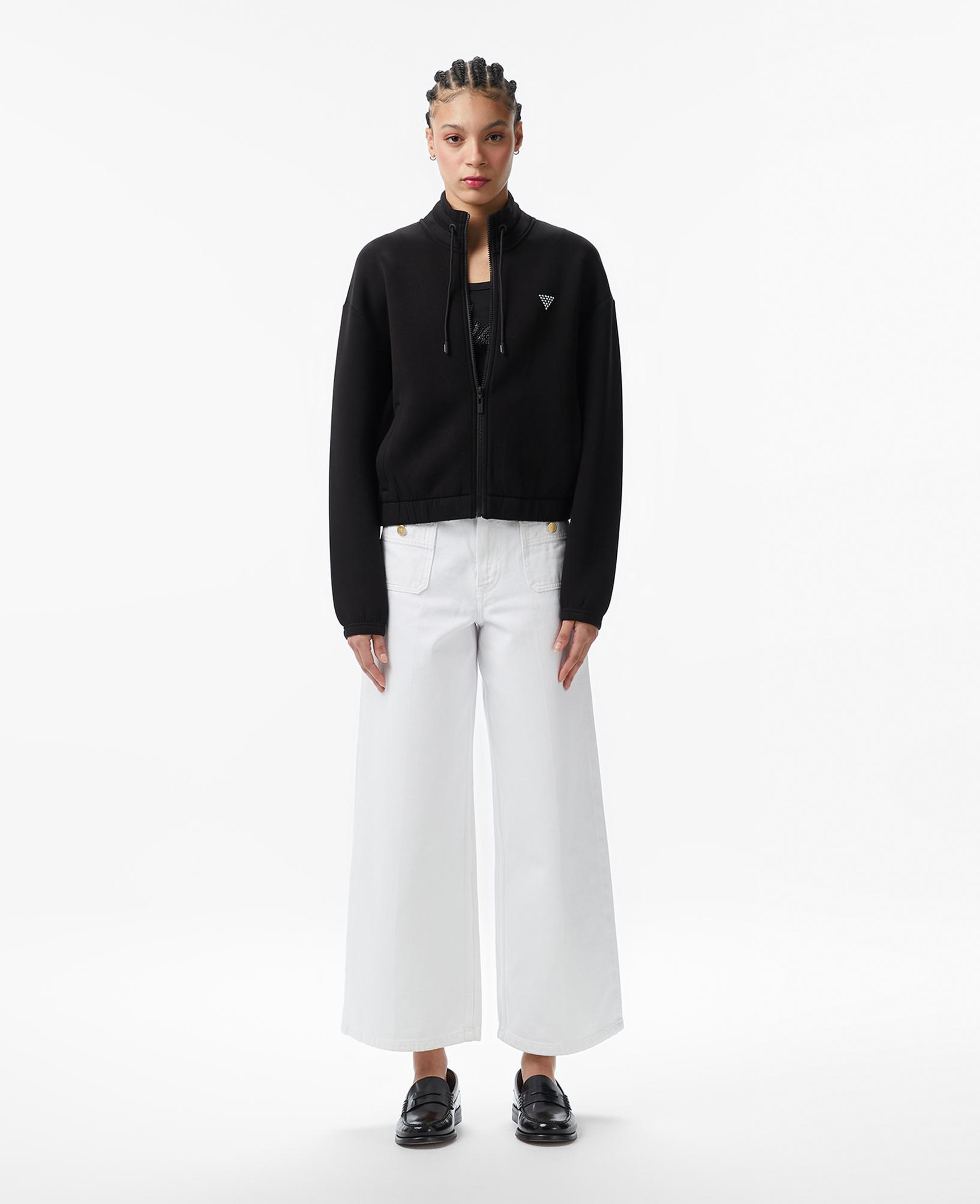 Guess Cecilia Aktif Scuba Kadın Siyah Sweatshirt