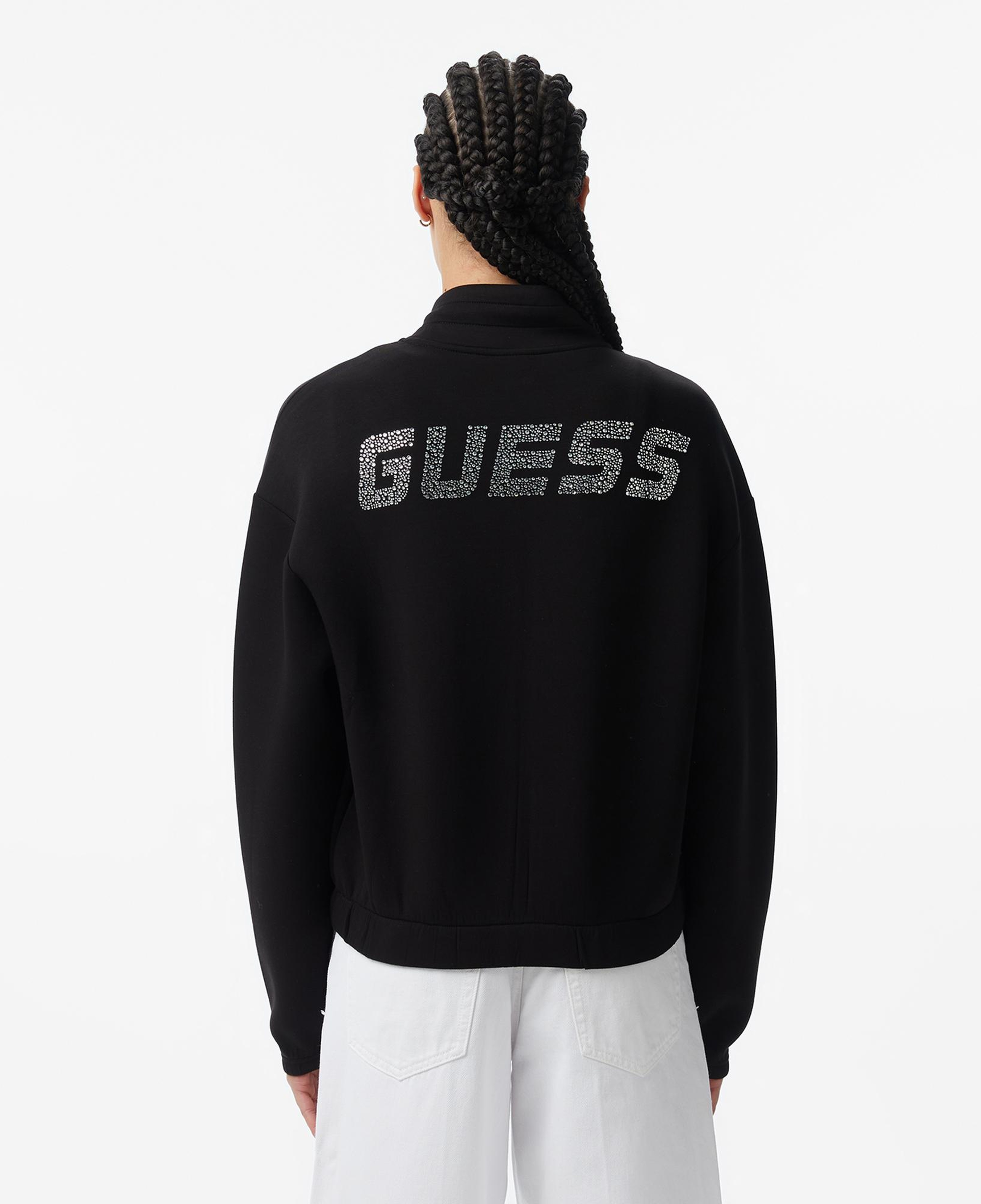 Guess Cecilia Aktif Scuba Kadın Siyah Sweatshirt