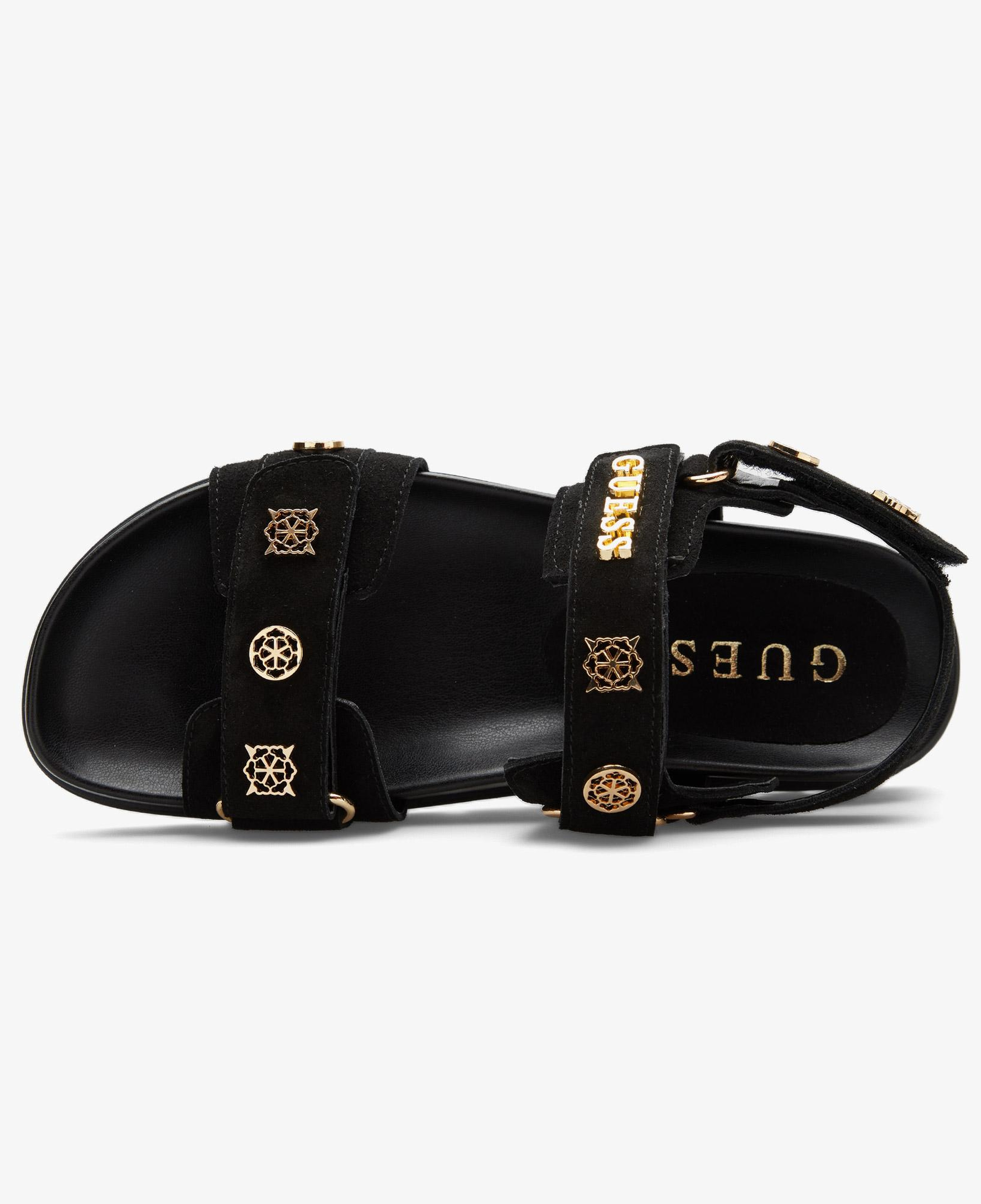 Guess Florizi Deri Kadın Siyah Sandalet