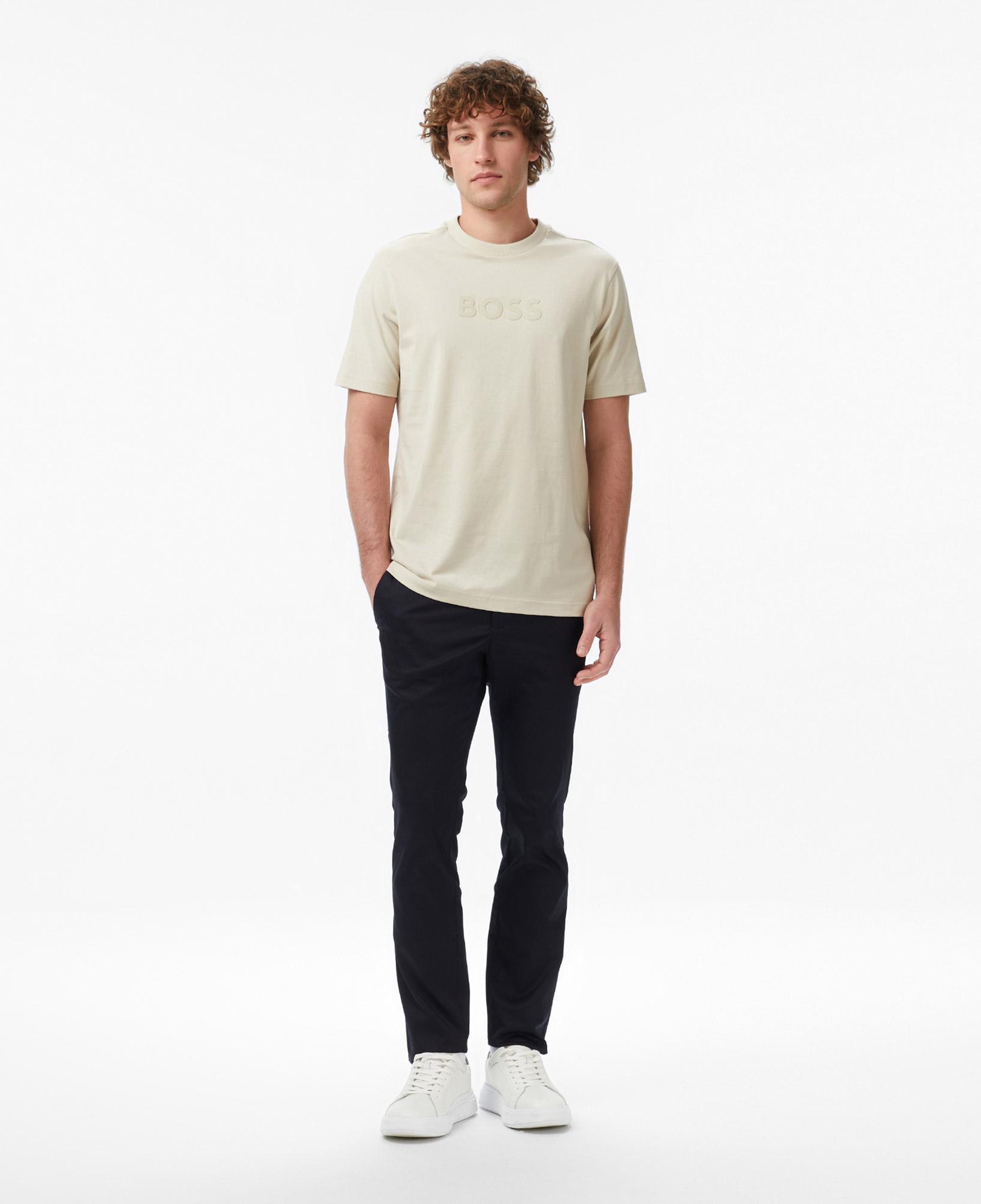 Boss TS Logo Erkek Bej T-Shirt