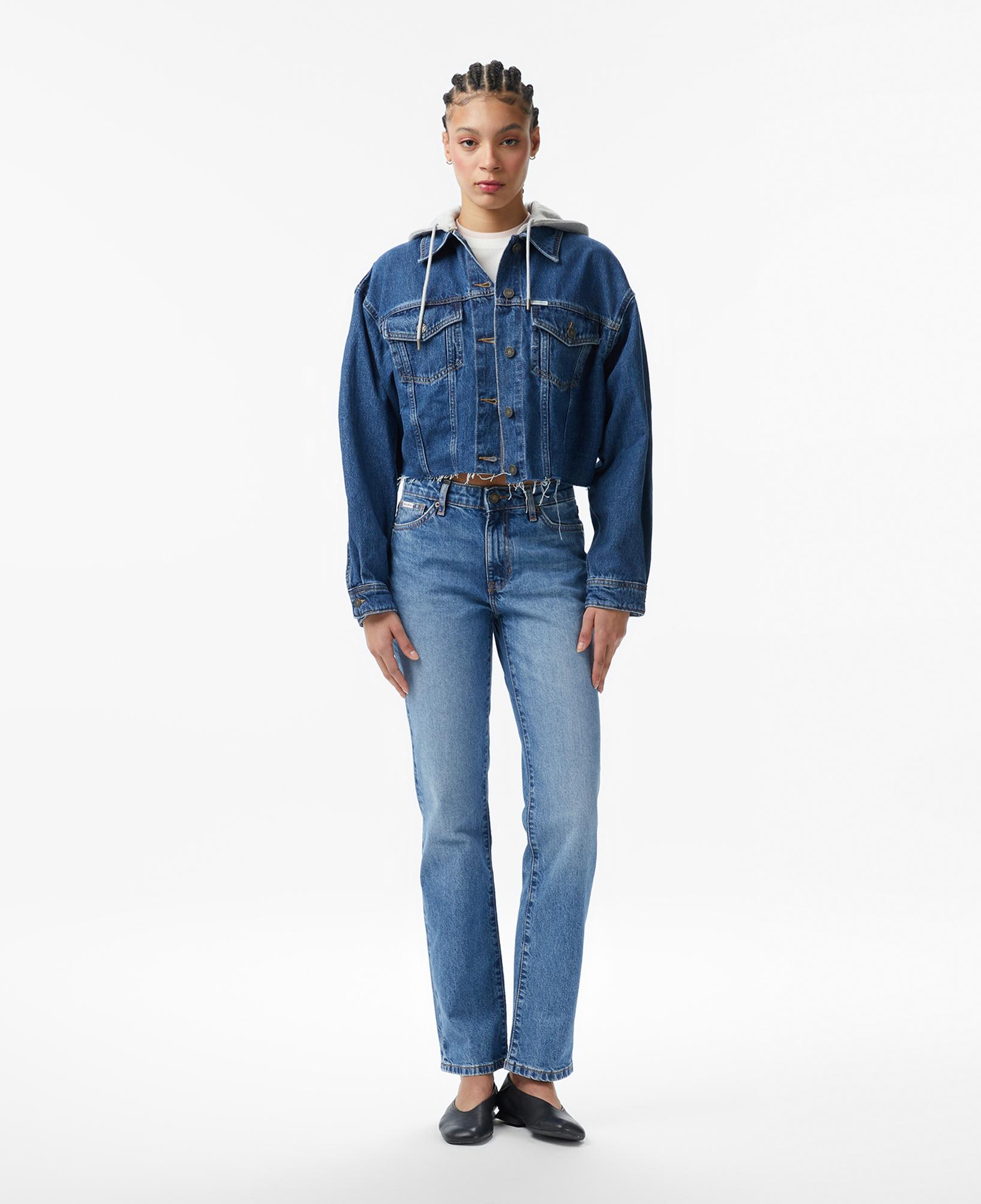 Guess Jeans Denim Kadın Mavi Ceket