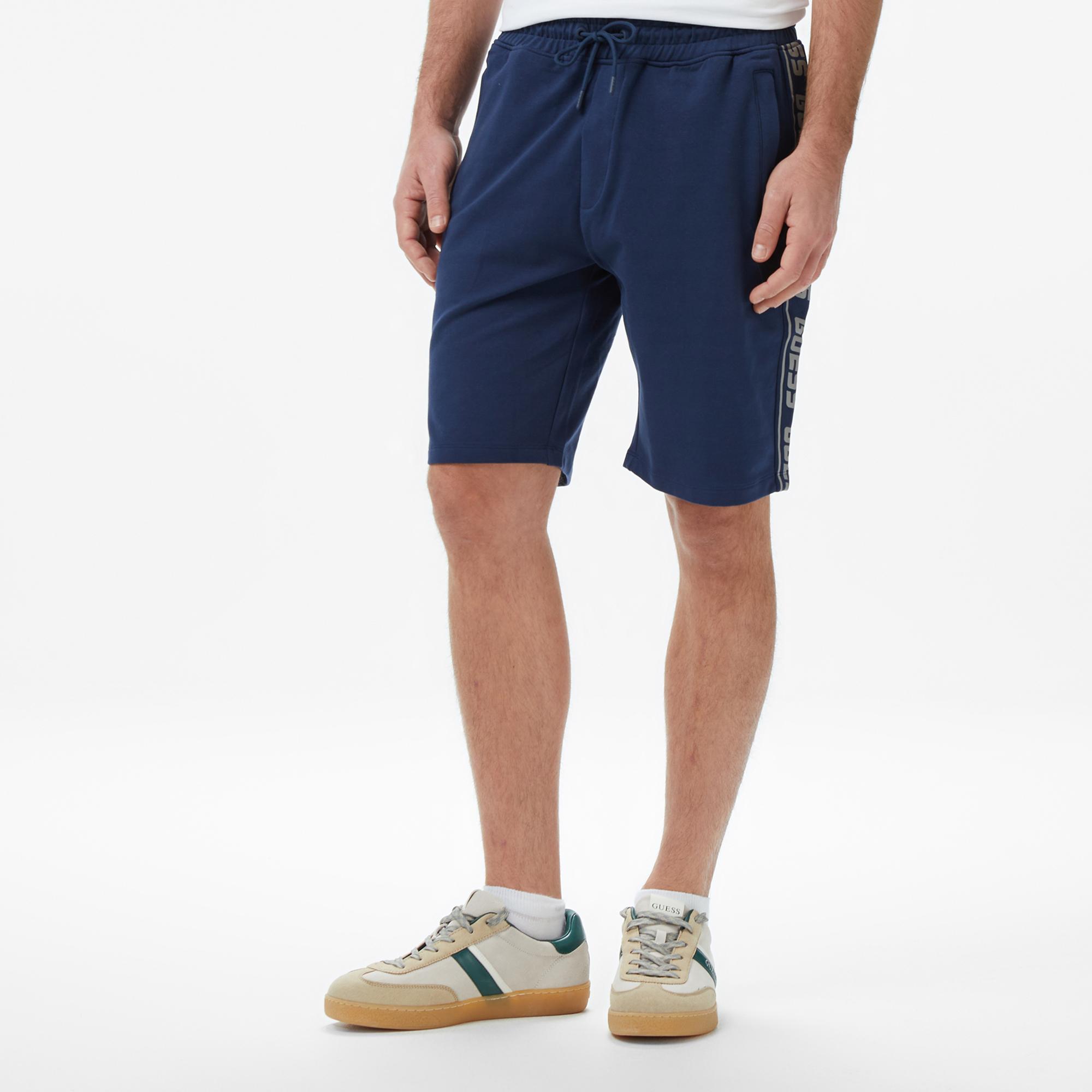 Guess Arlo Aktif Loose Fit Erkek Mavi Şort