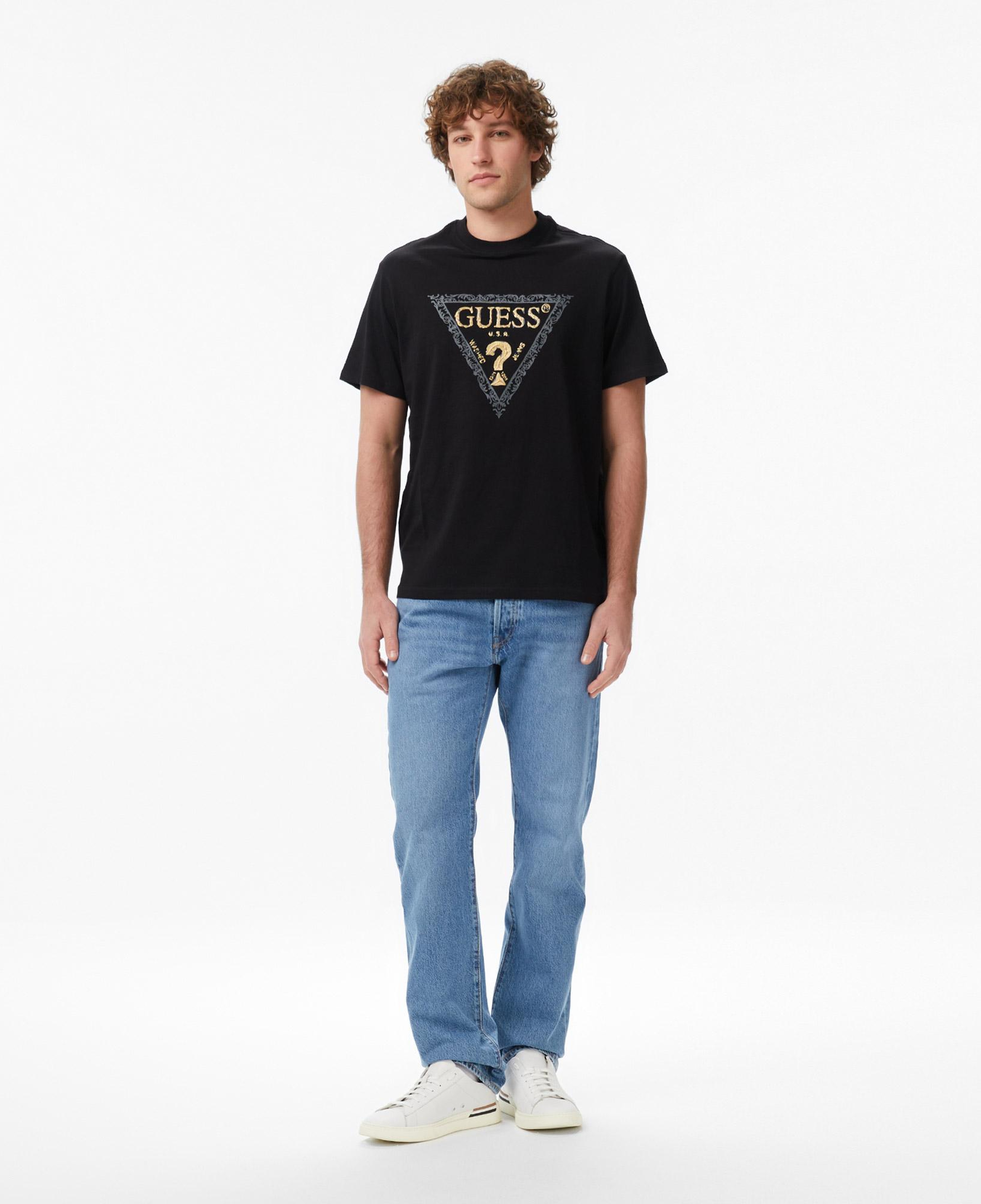 Guess Golden Regular Fit Erkek Siyah T-Shirt