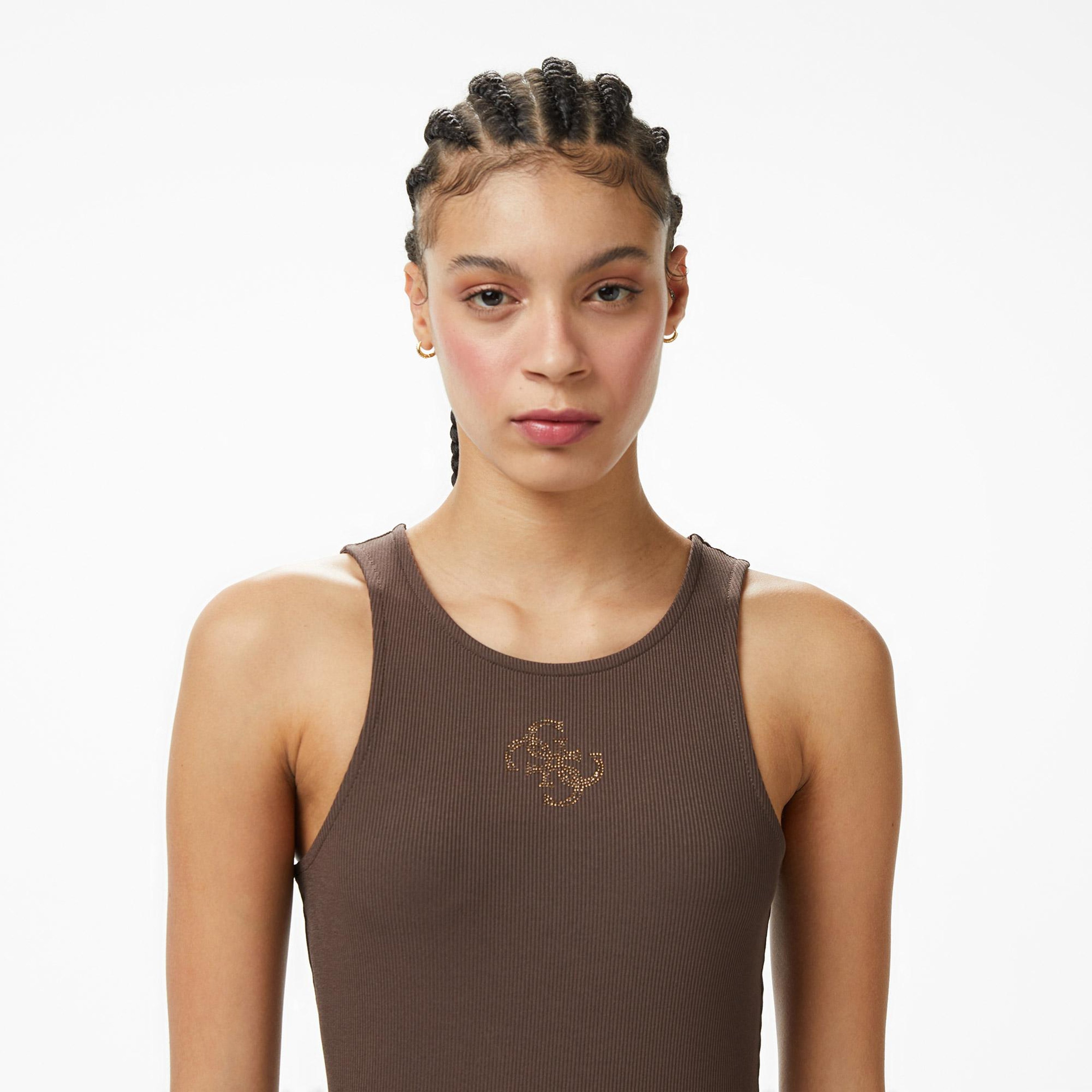 Guess Round Kadın Kahverengi T-Shirt