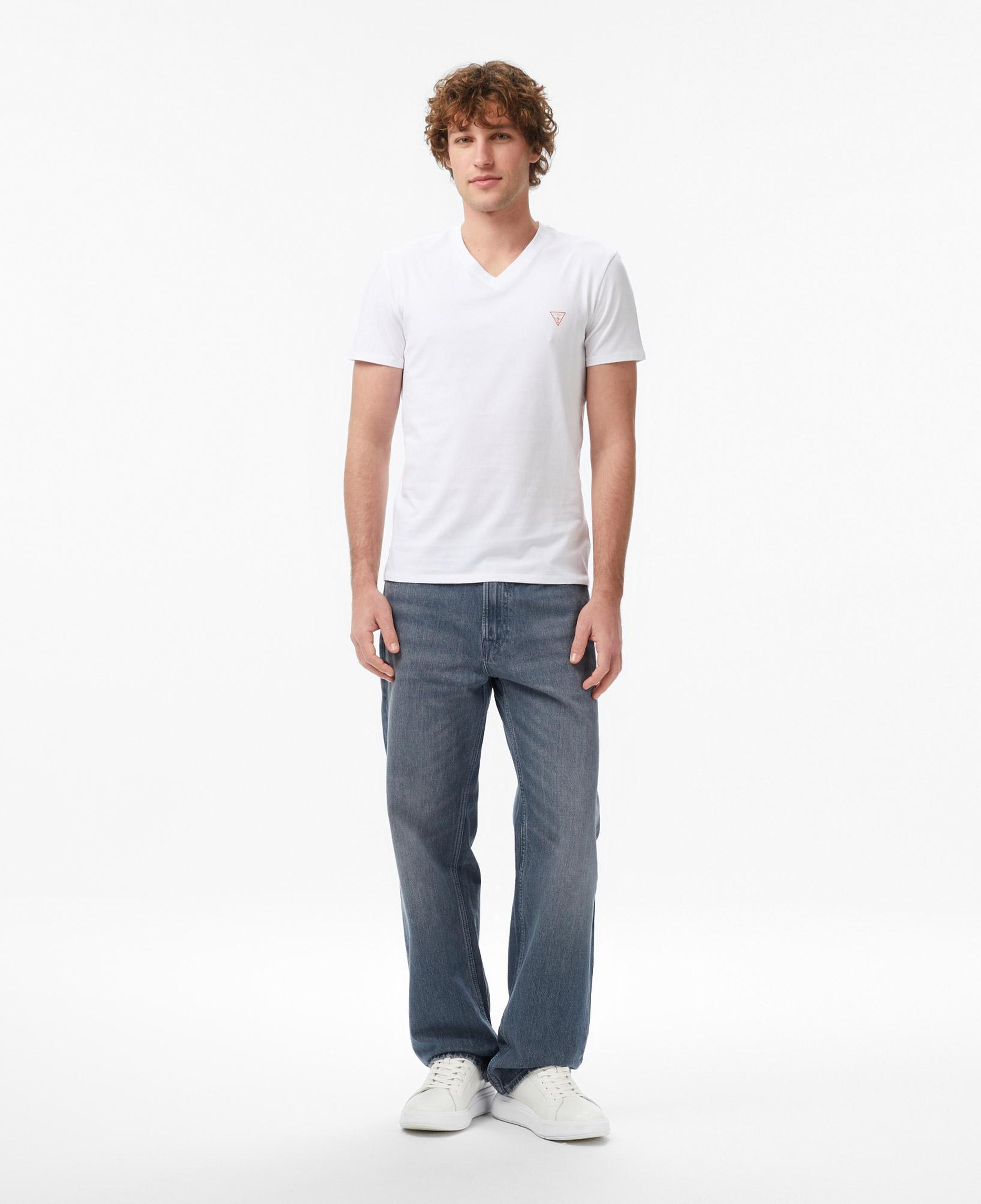 Guess Core Slim Fit Erkek Beyaz T-Shirt