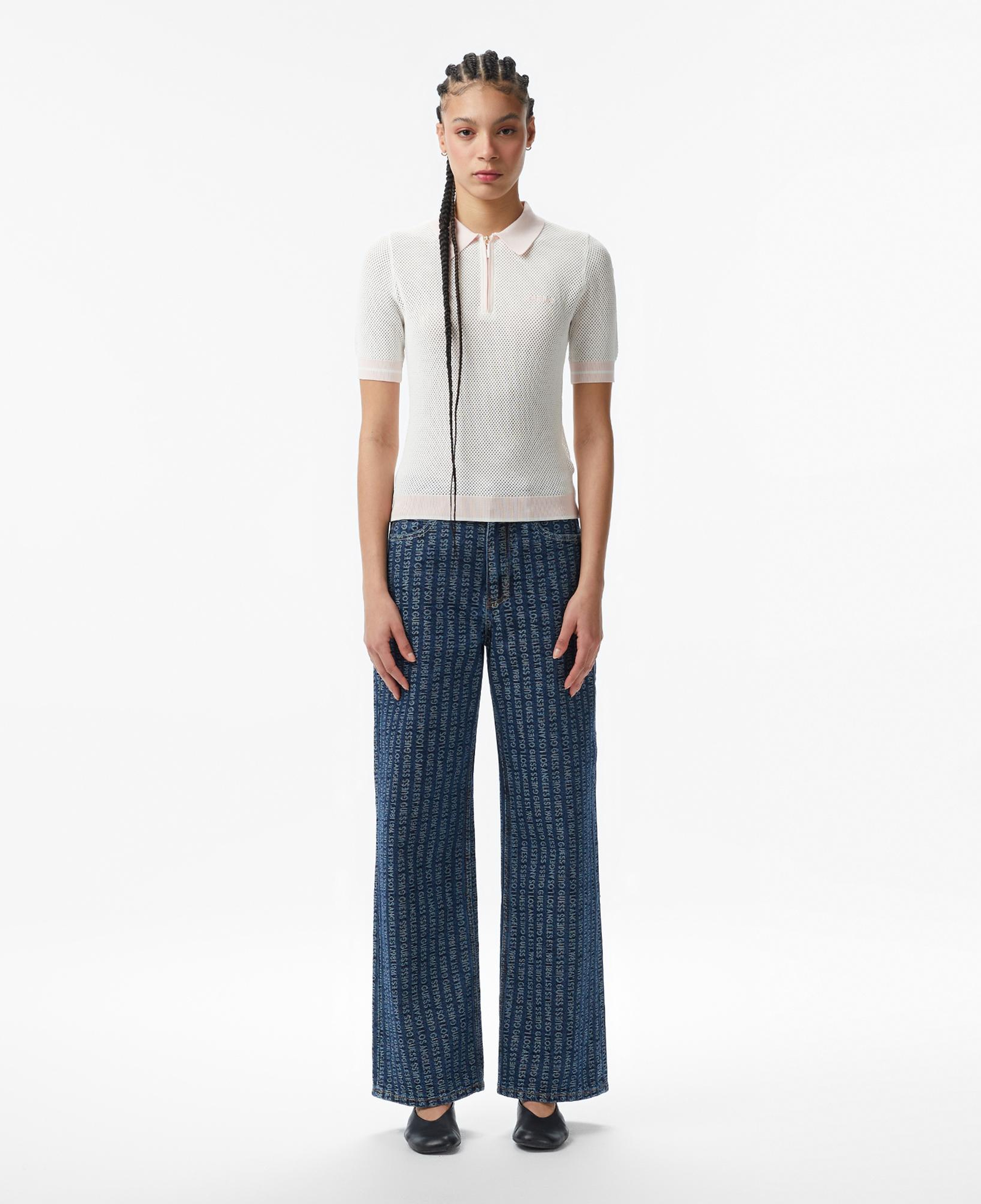 Guess Gabry Aktif Kadın Krem Triko