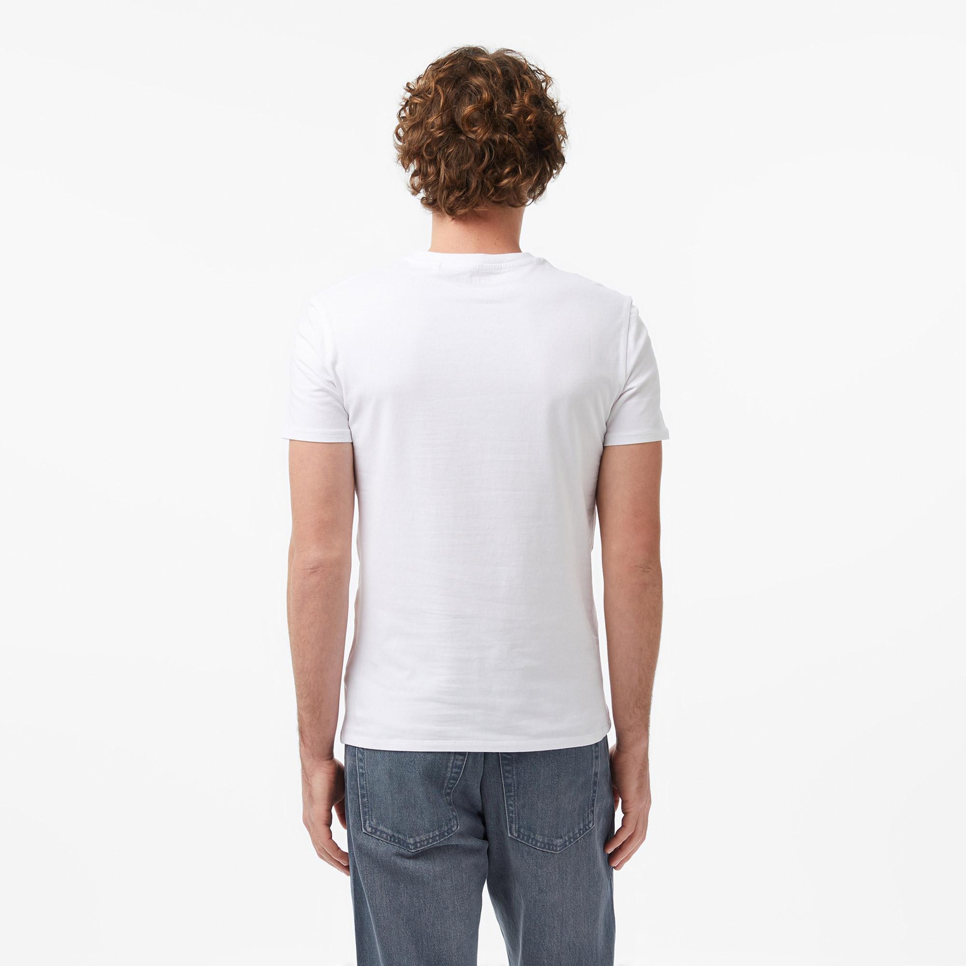 Guess Core Slim Fit Erkek Beyaz T-Shirt