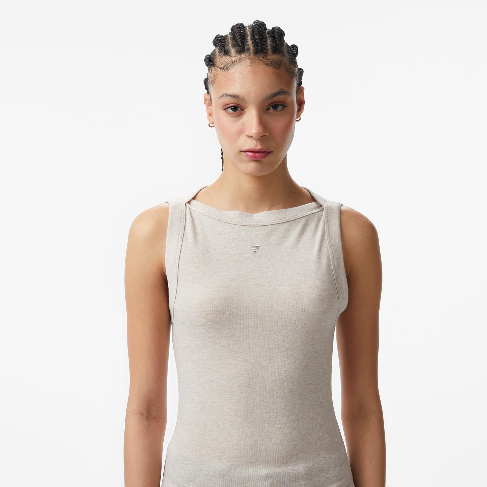 Guess Tina Ipek Karışımlı Kadın Mavi T-Shirt