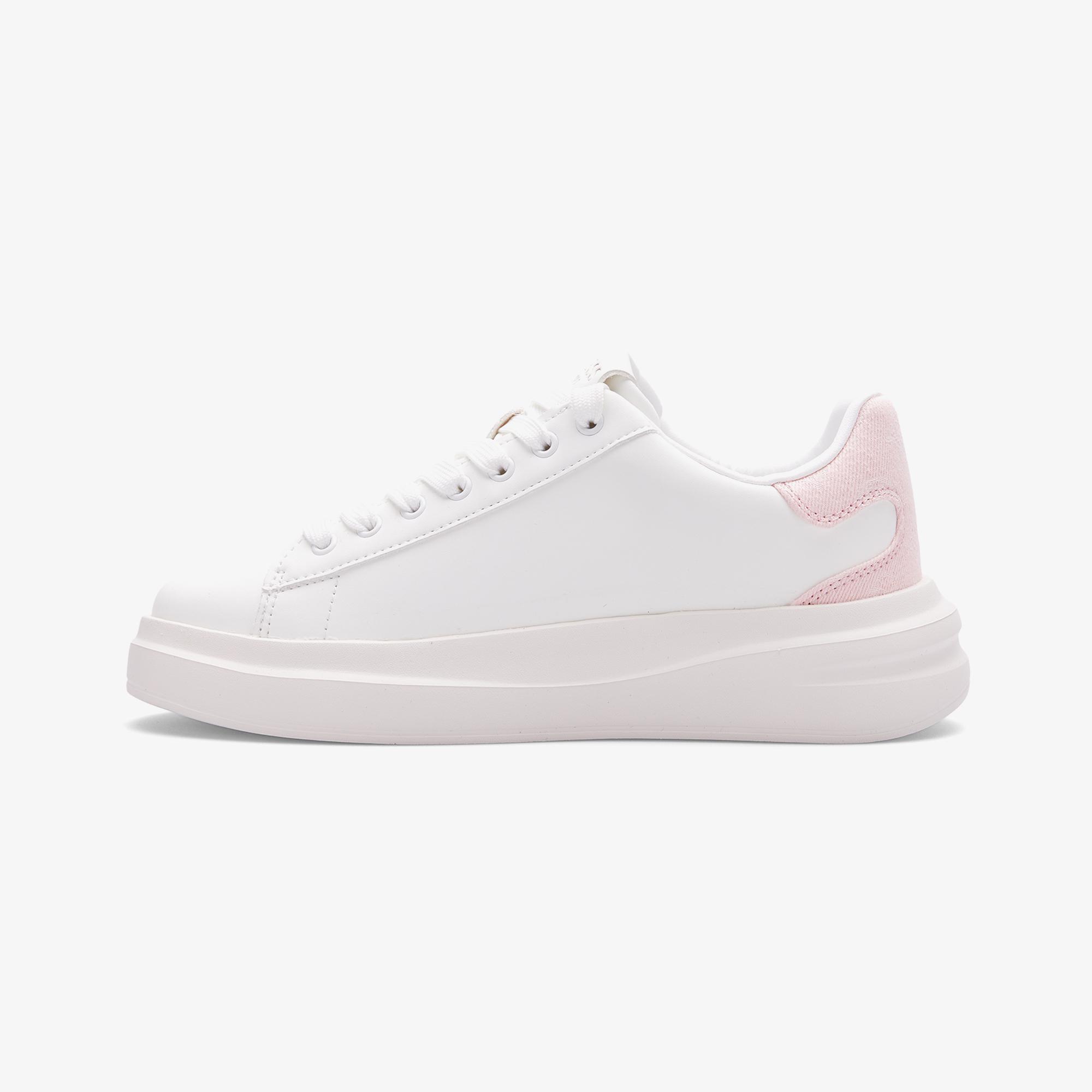 Guess Elbina Deri Kadın Pembe Sneaker