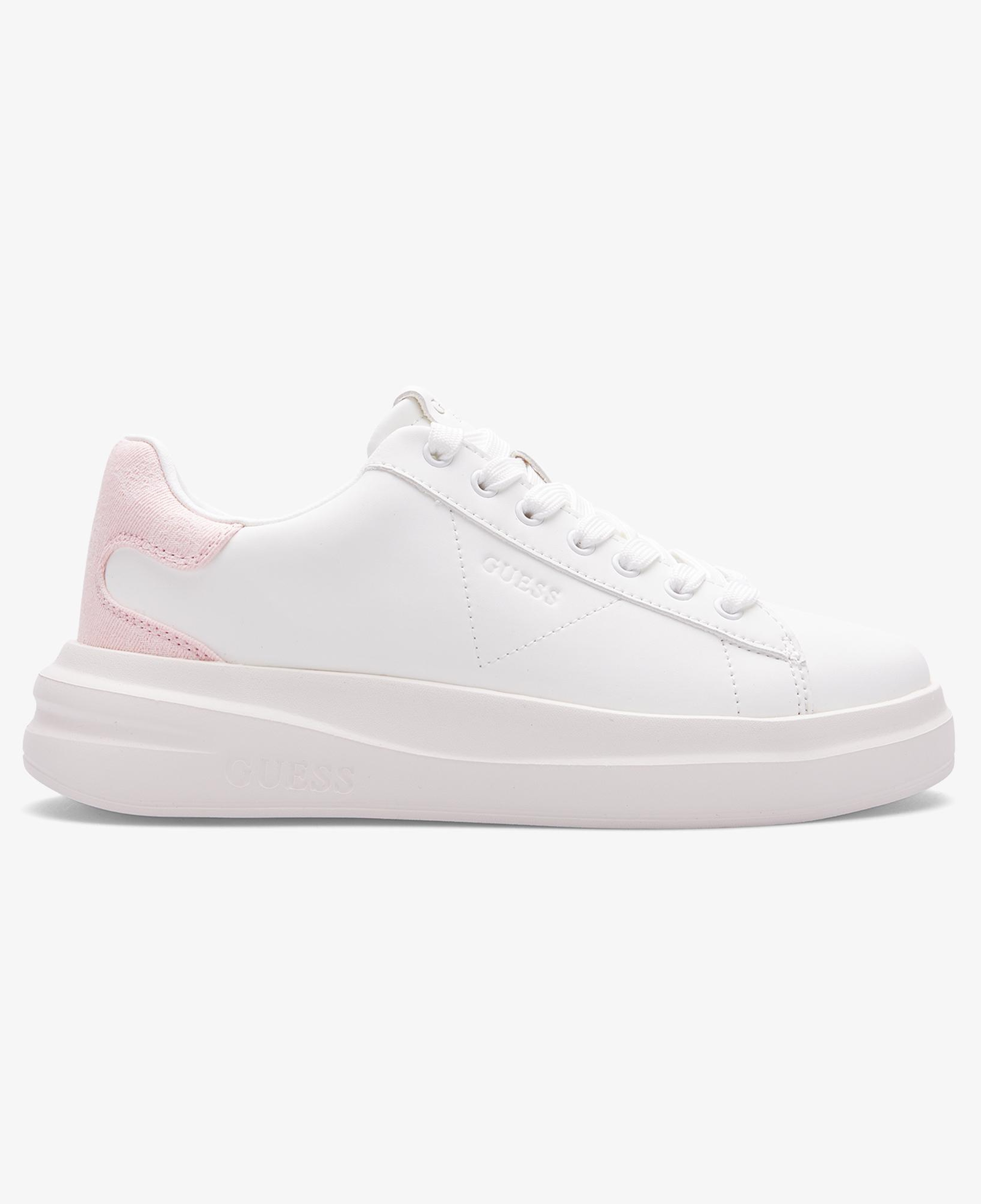 Guess Elbina Deri Kadın Pembe Sneaker