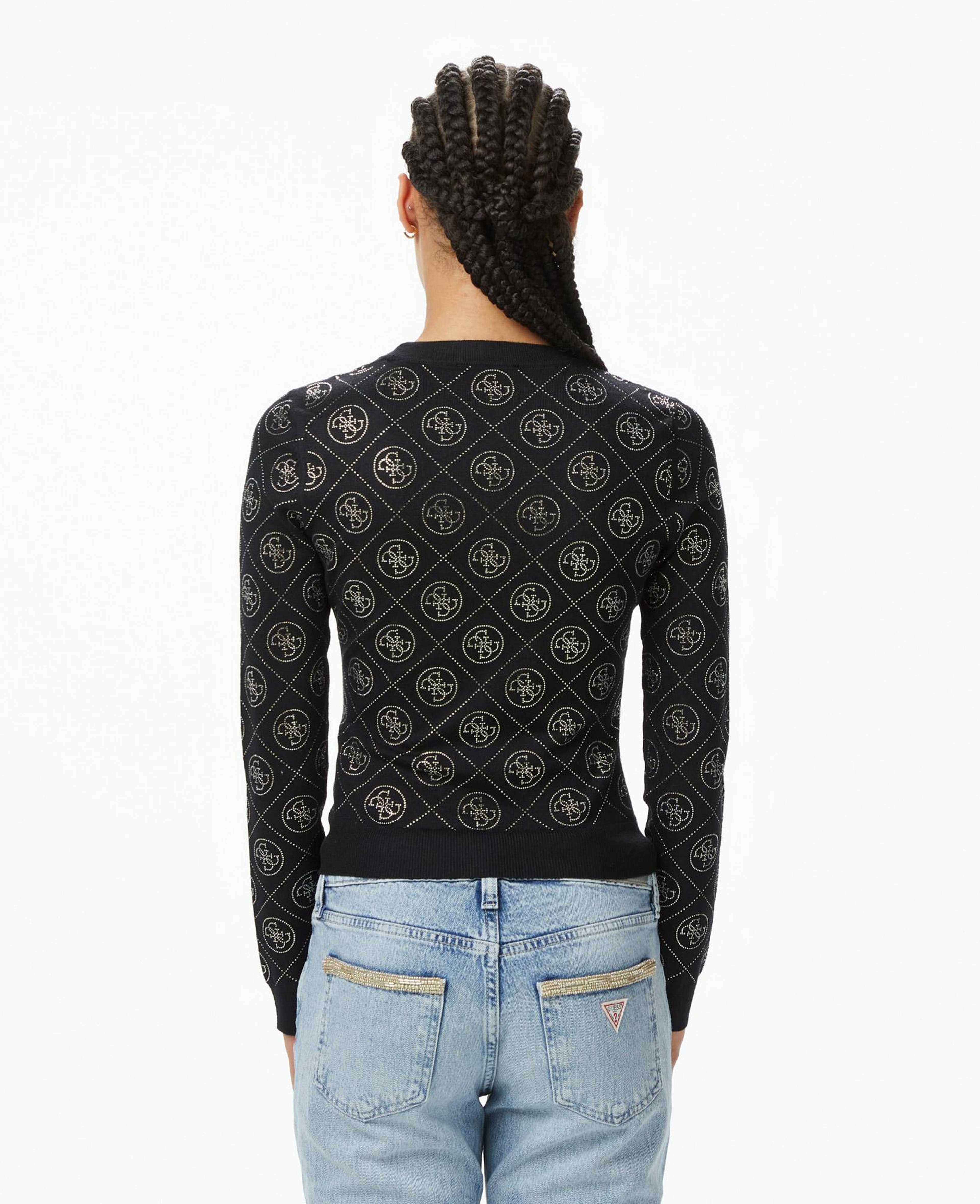 Guess Yarn Yün Karışımlı Kadın Siyah Triko