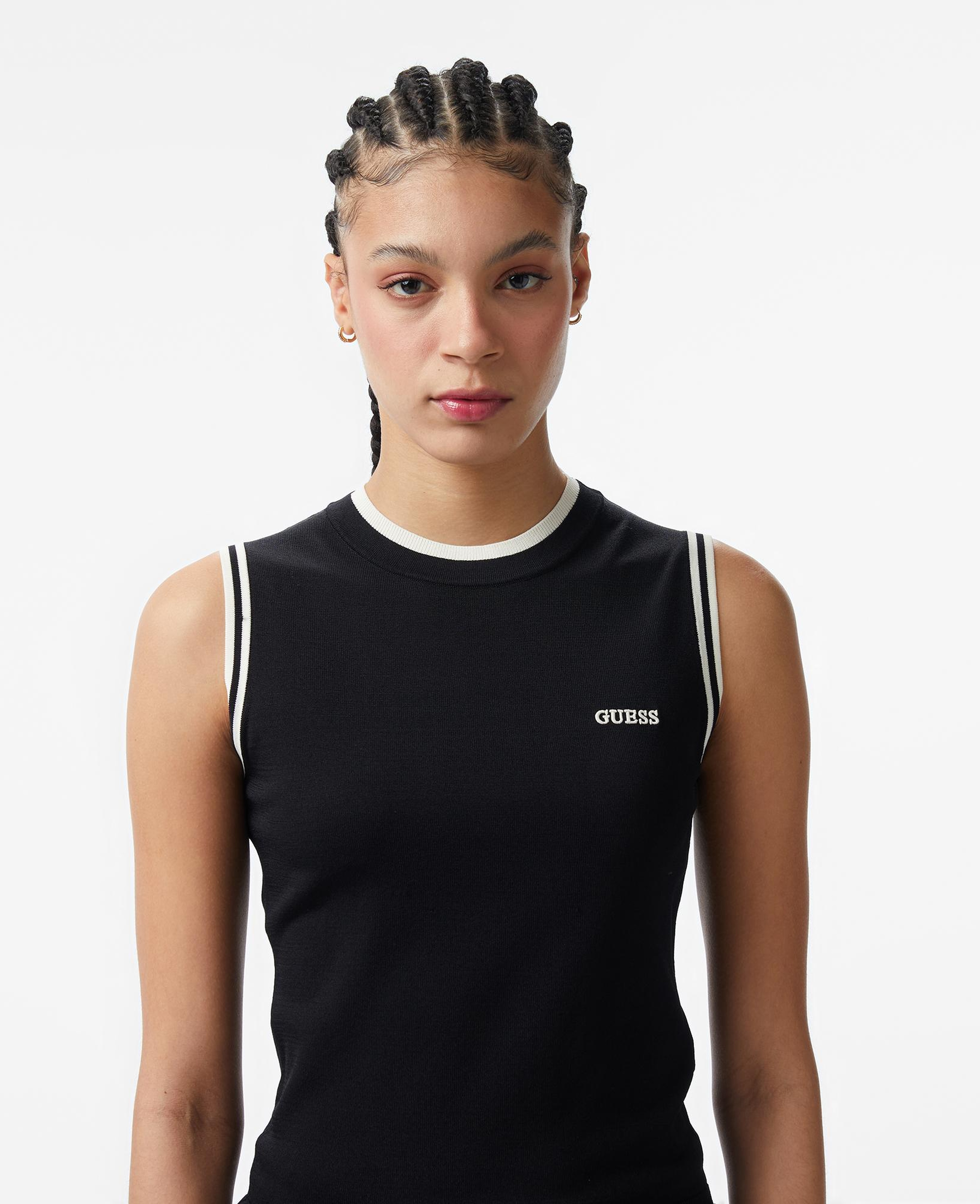 Guess Gabry Aktif Kadın Siyah Sweatshirt